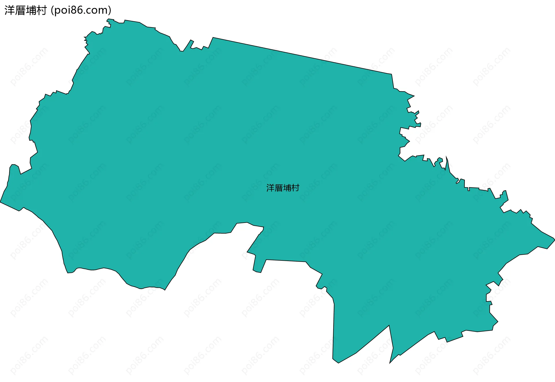 洋厝埔村边界地图