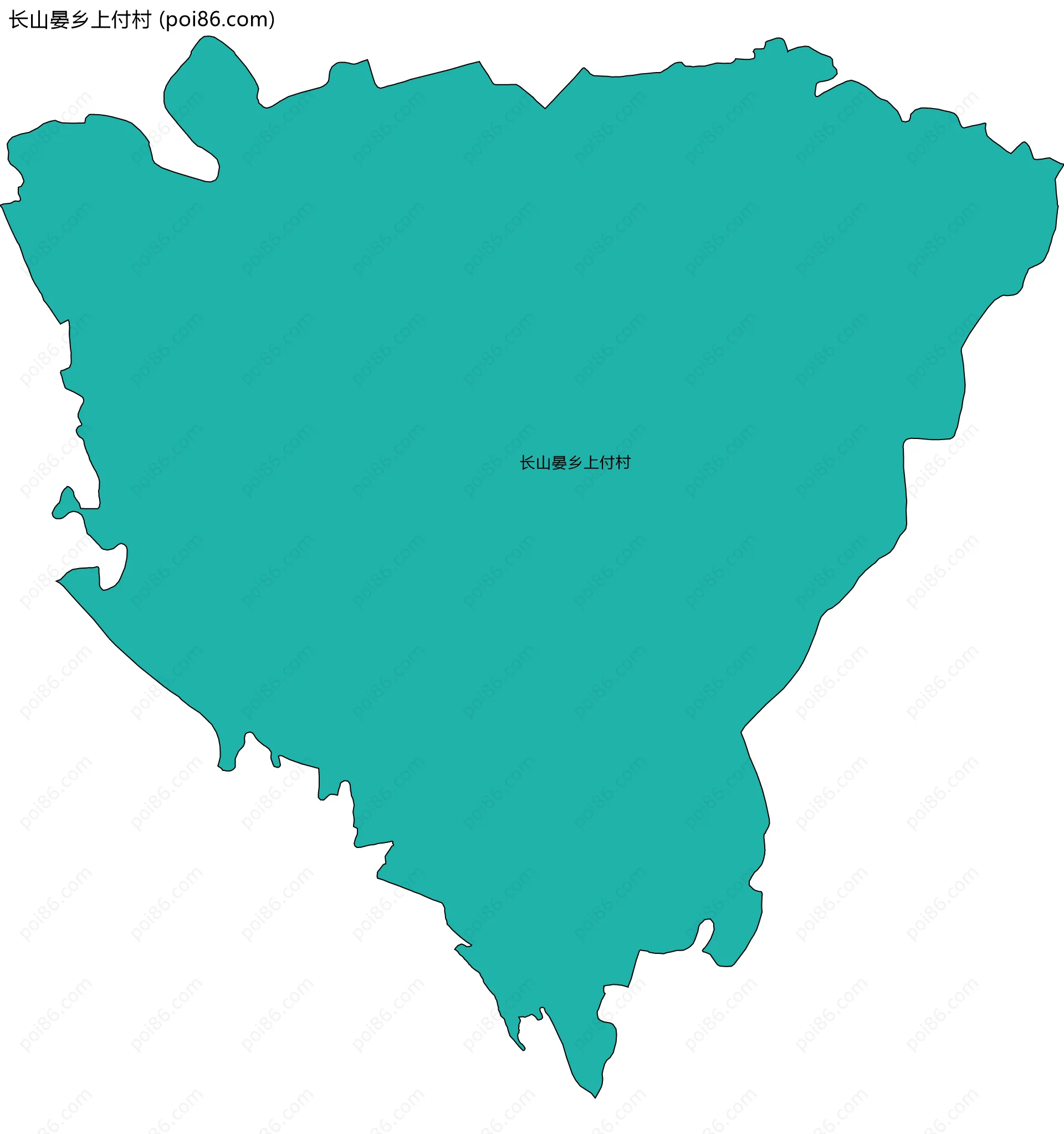 长山晏乡上付村边界地图