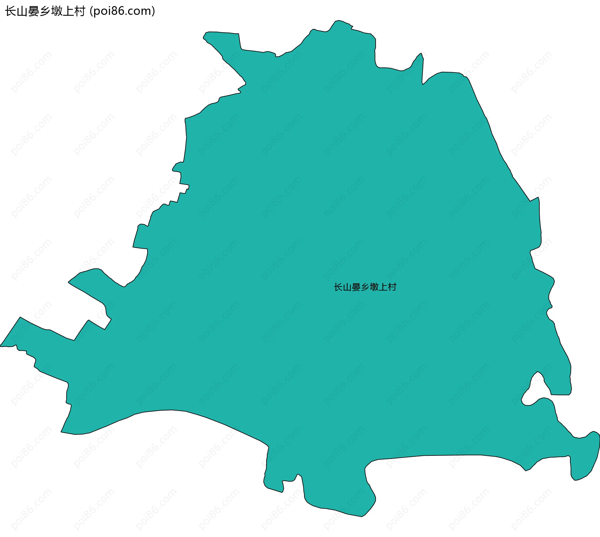 长山晏乡墩上村边界地图