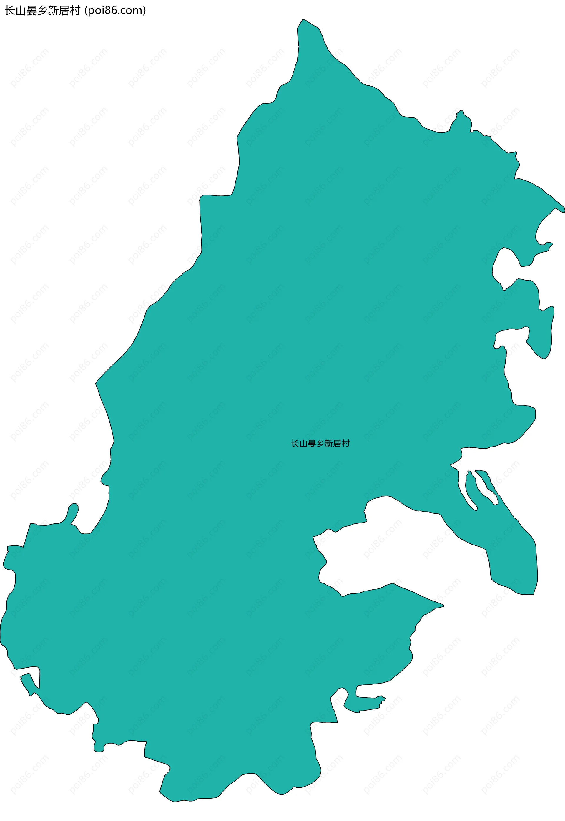 长山晏乡新居村边界地图