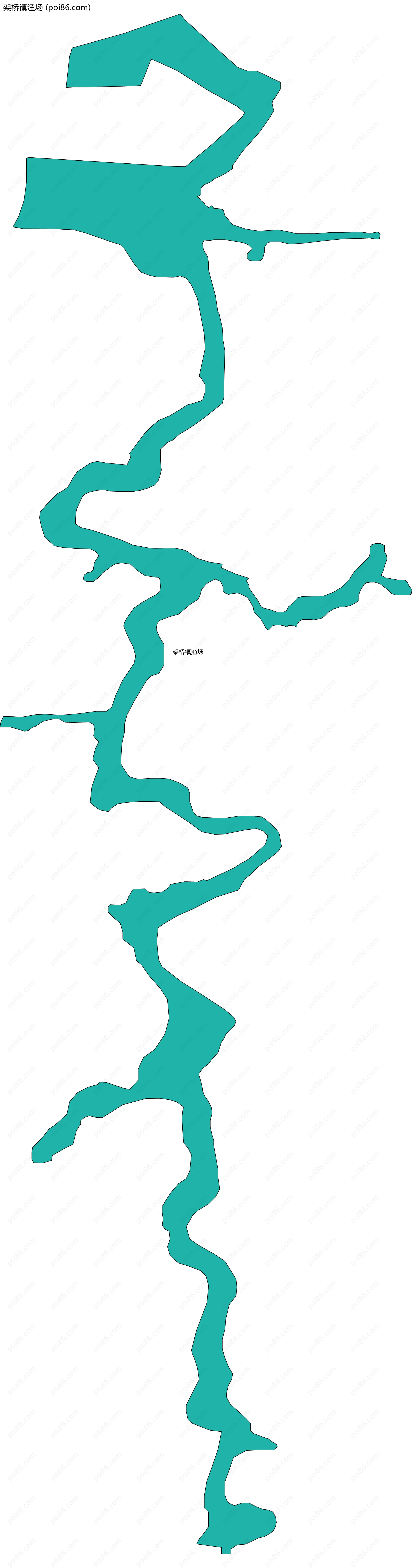 架桥镇渔场边界地图