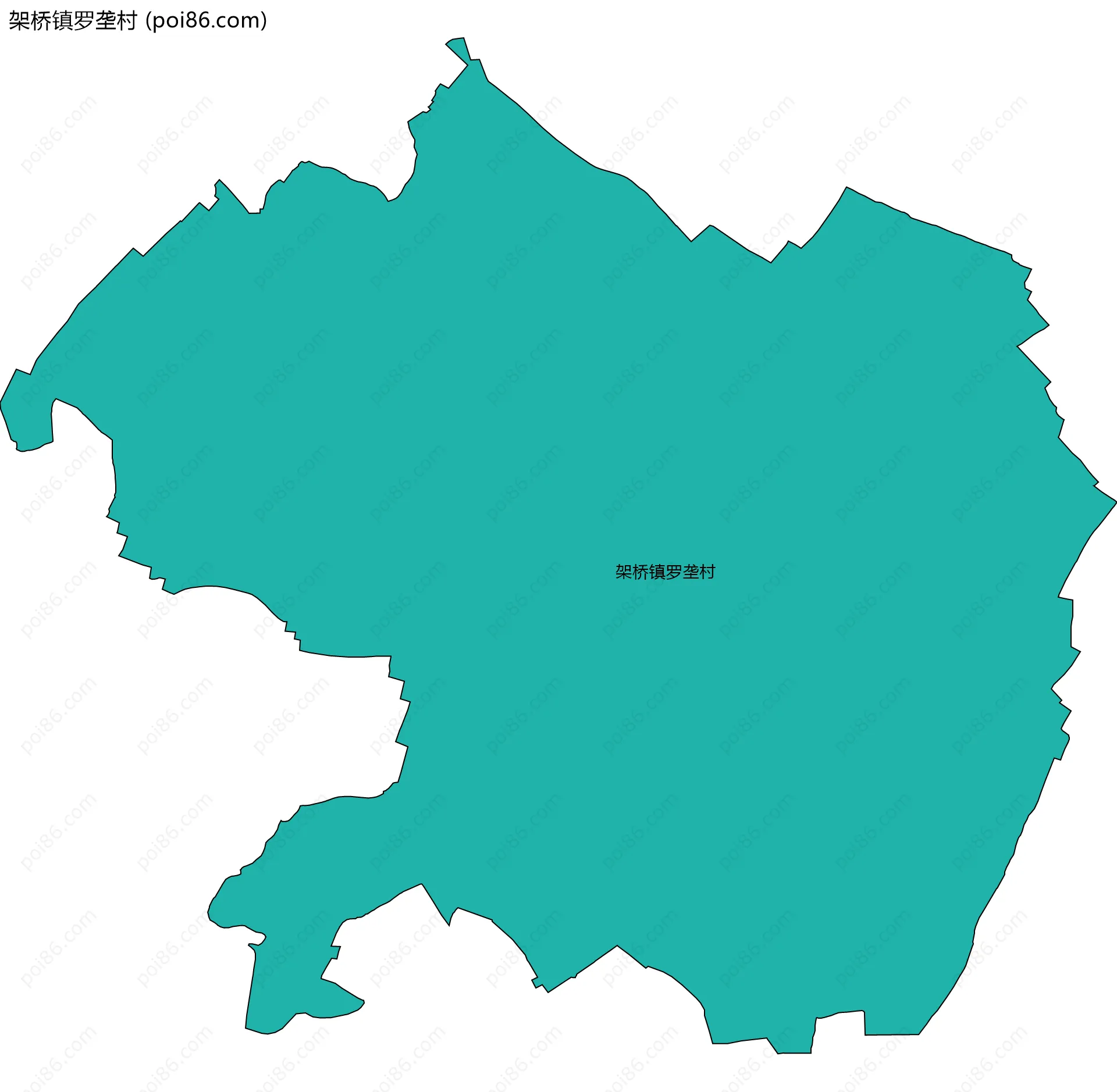 架桥镇罗垄村边界地图