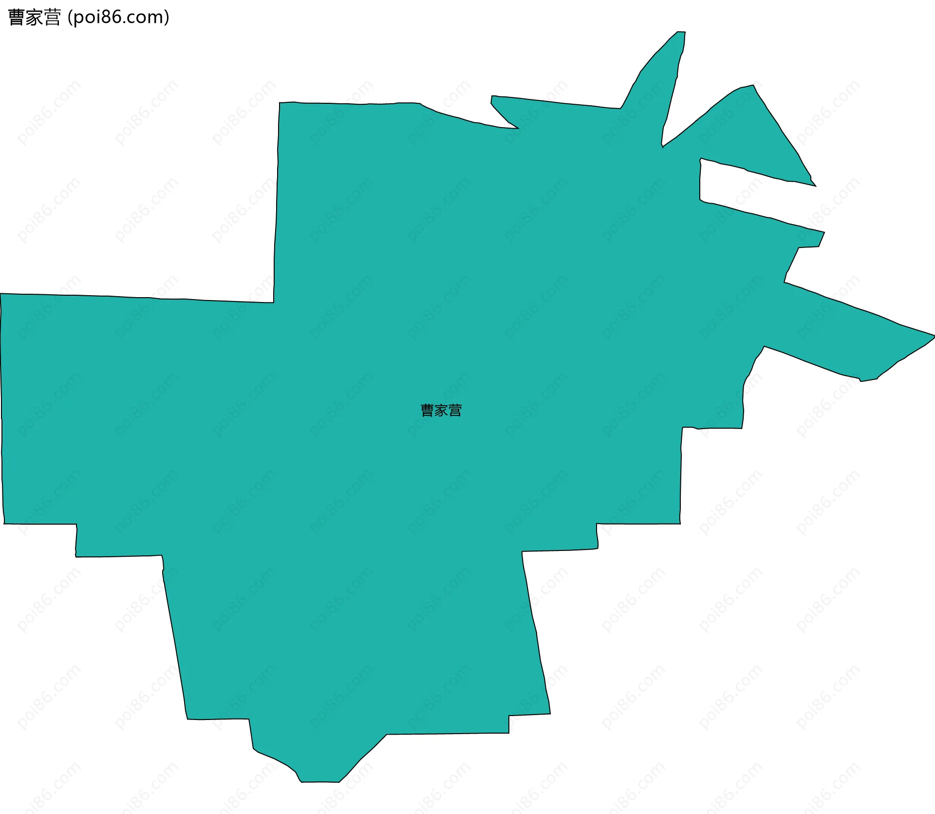 曹家营边界地图