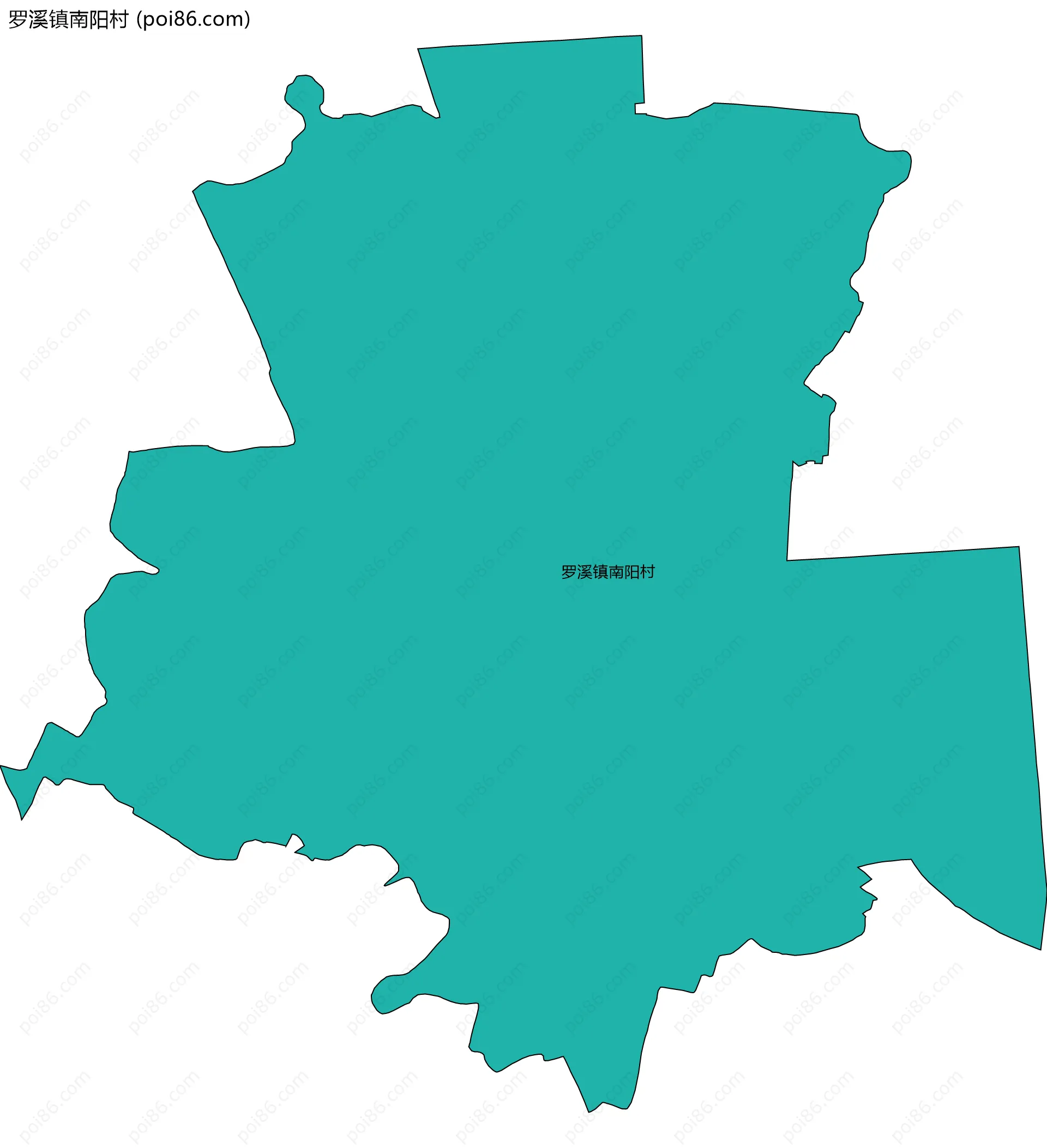 罗溪镇南阳村边界地图