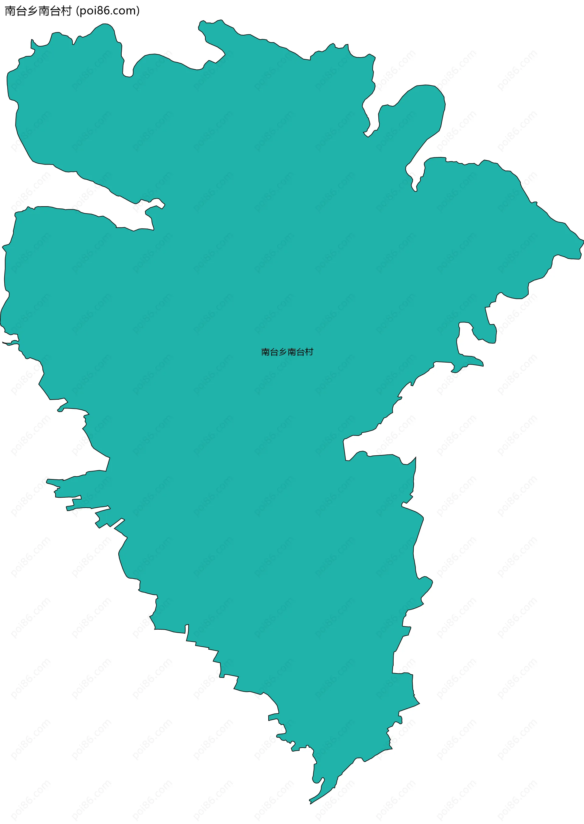 南台乡南台村边界地图