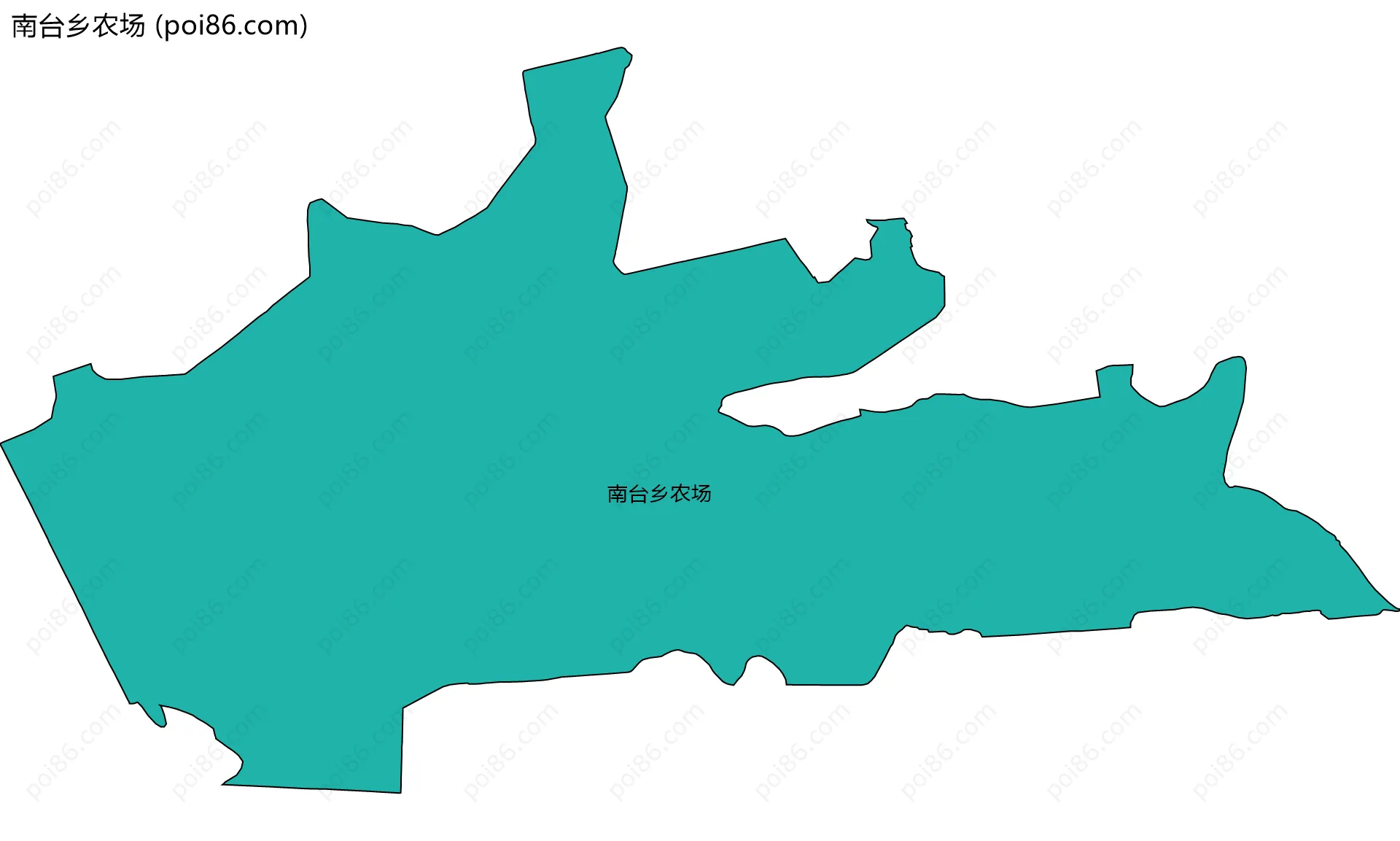 南台乡农场边界地图