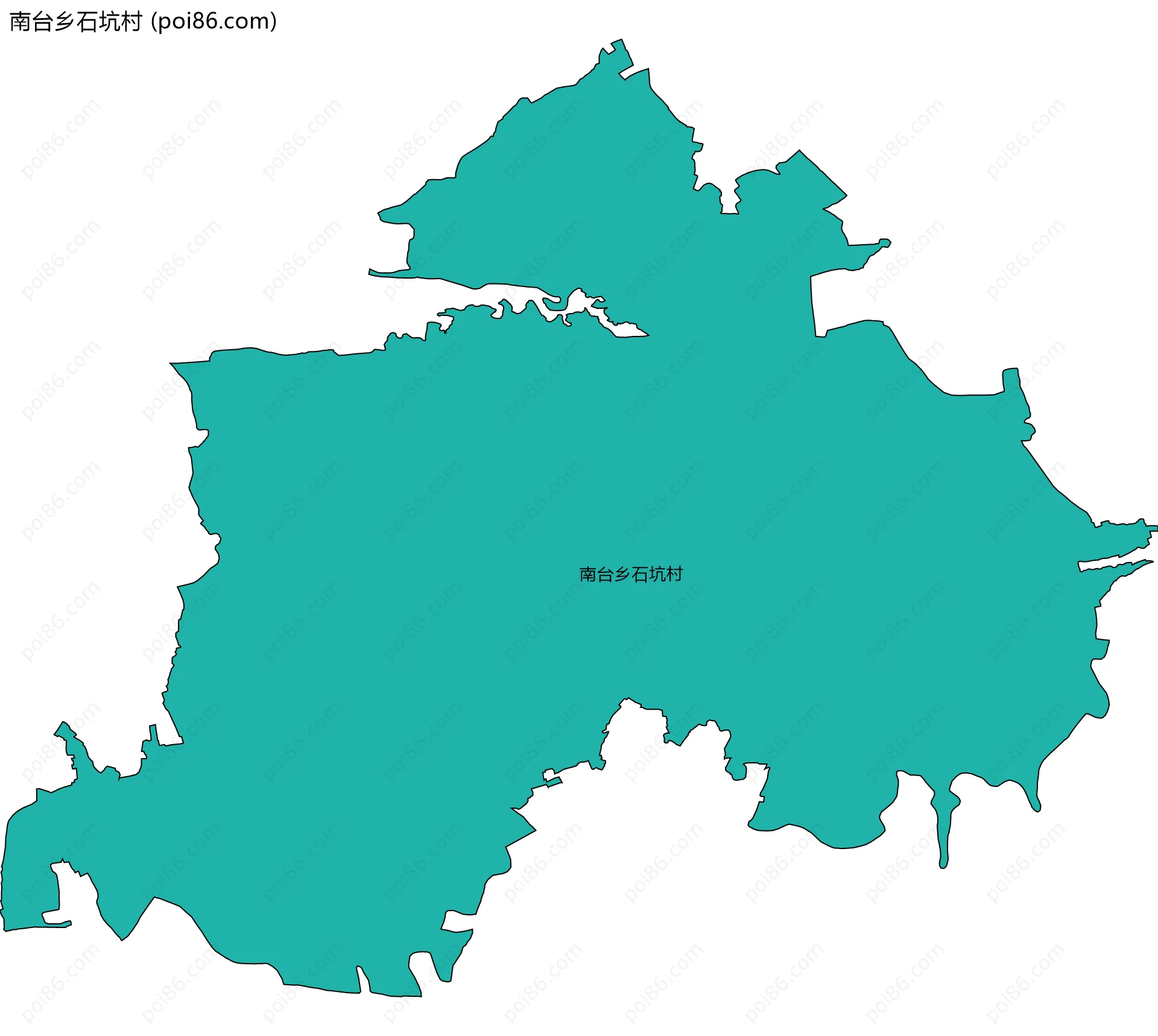 南台乡石坑村边界地图