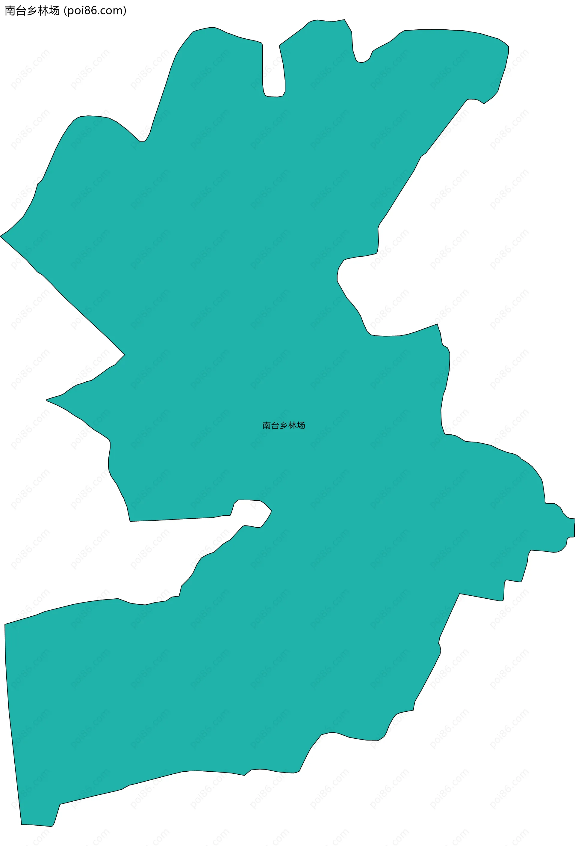 南台乡林场边界地图