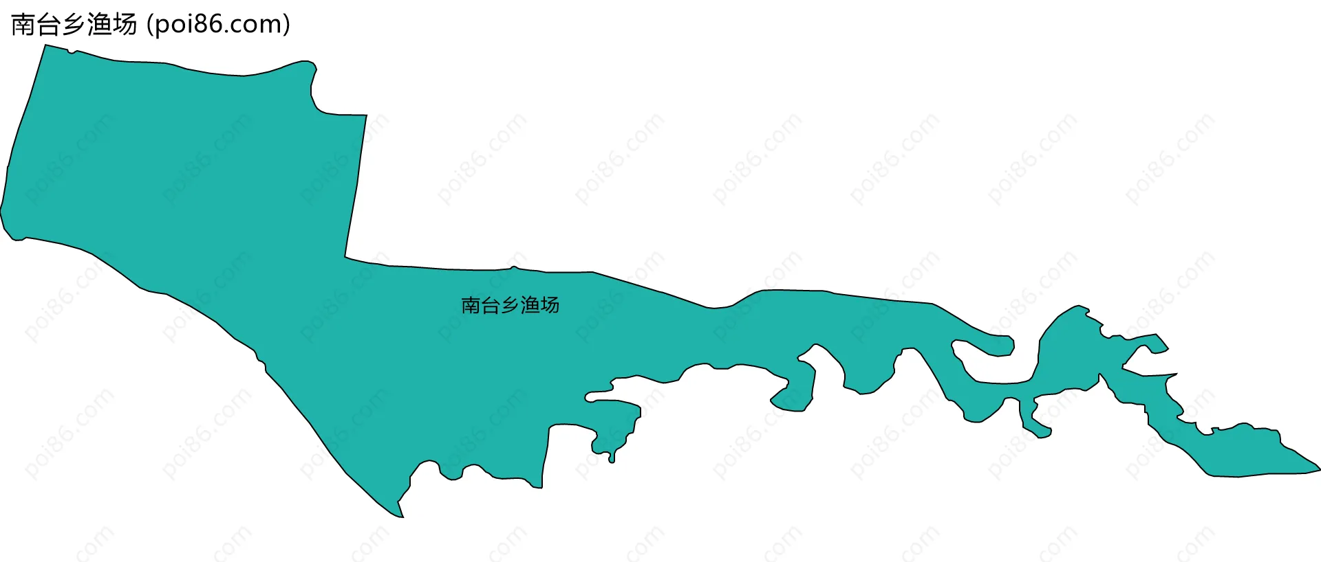 南台乡渔场边界地图