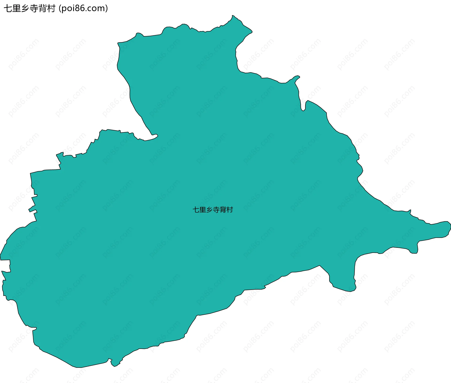 七里乡寺背村边界地图