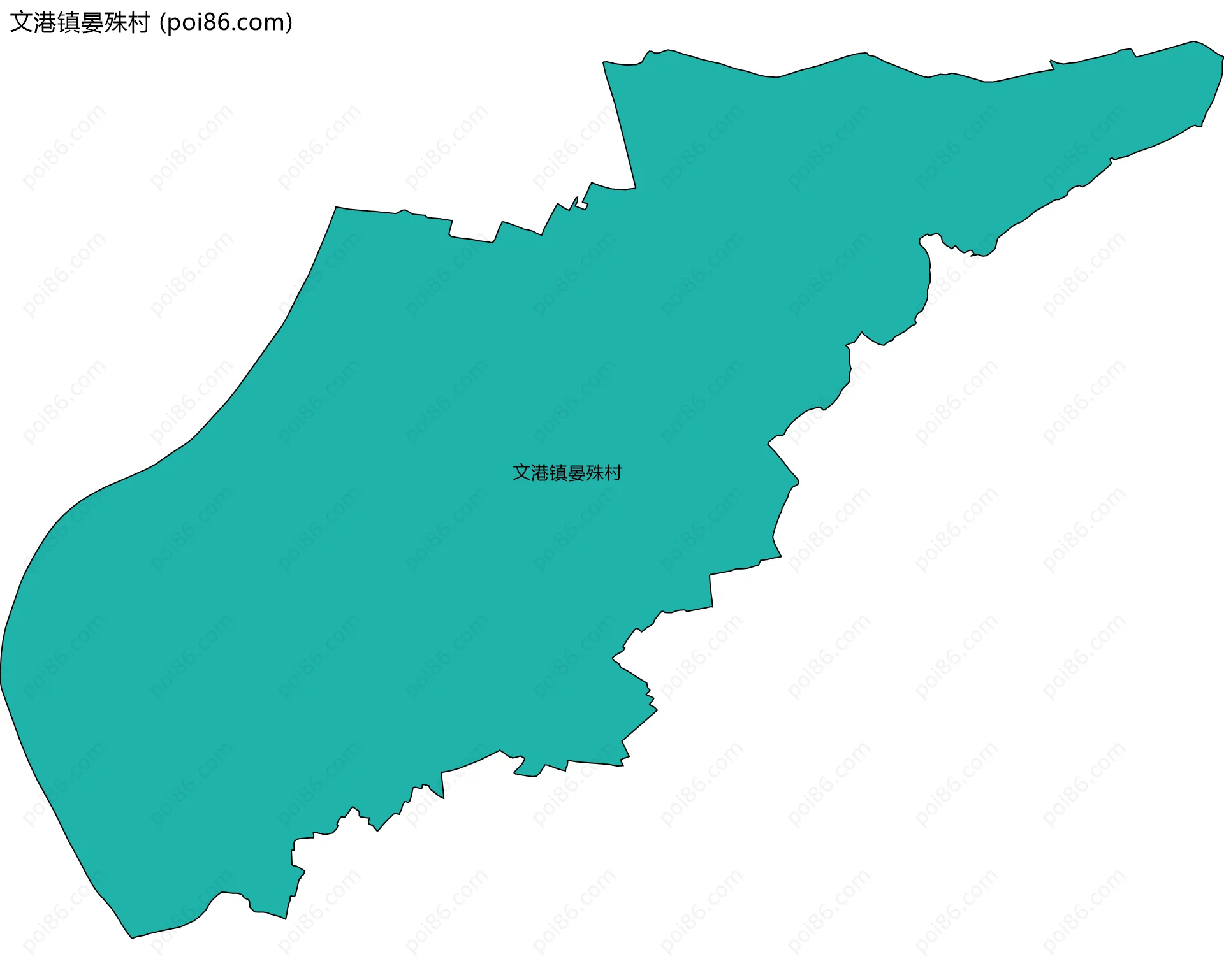 文港镇晏殊村边界地图