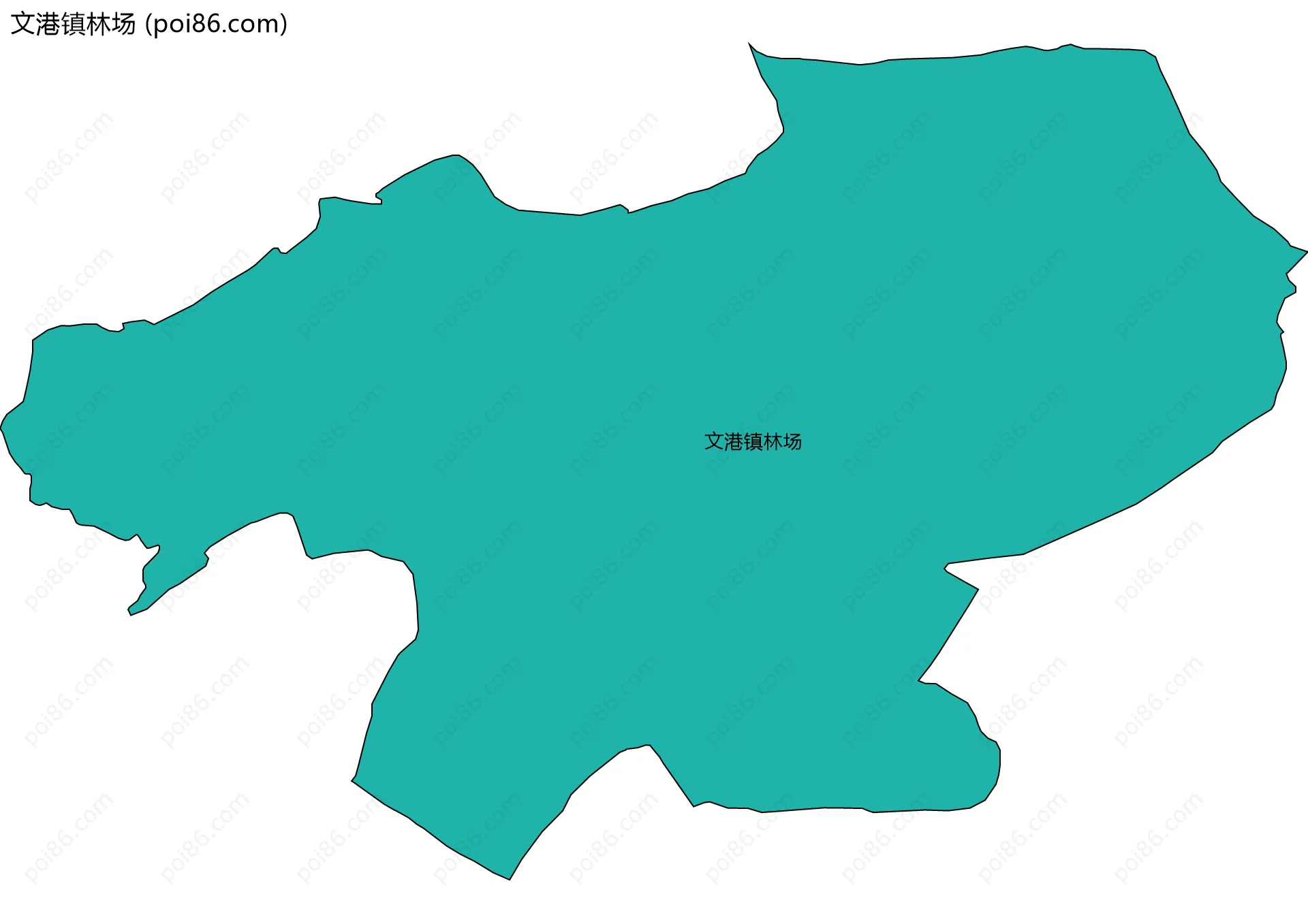 文港镇林场边界地图