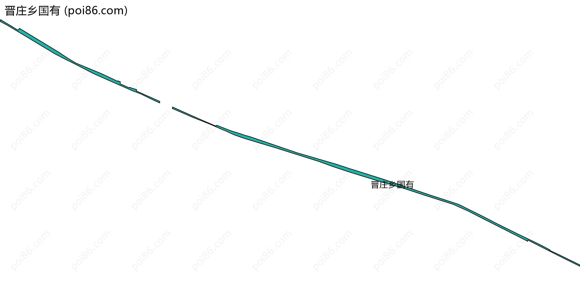 晋庄乡国有边界地图(五级行政区划)