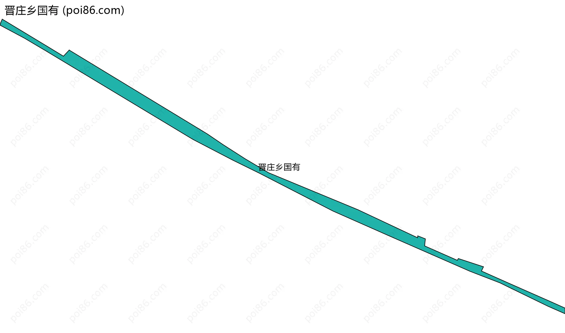 晋庄乡国有边界地图