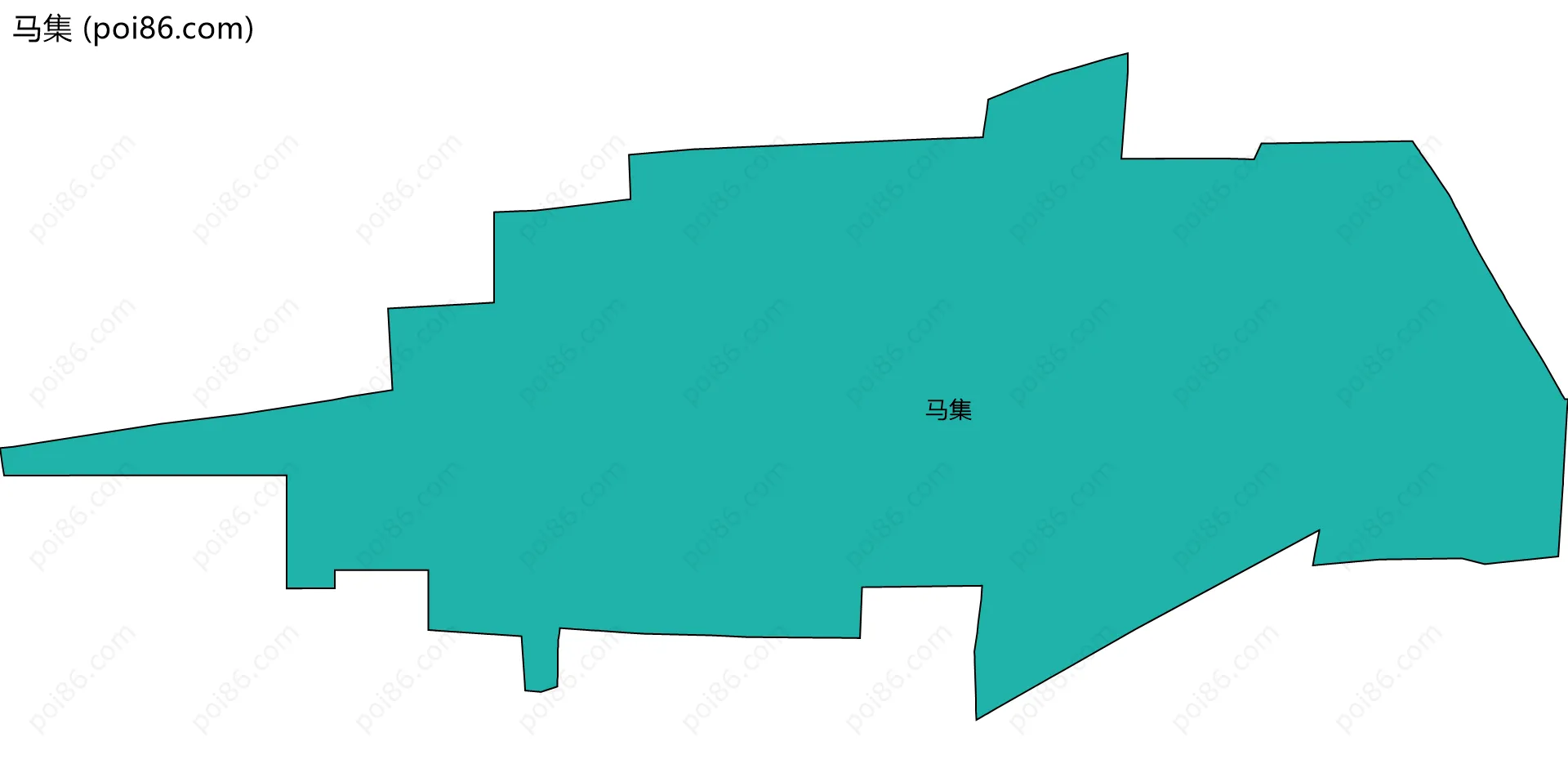 马集边界地图