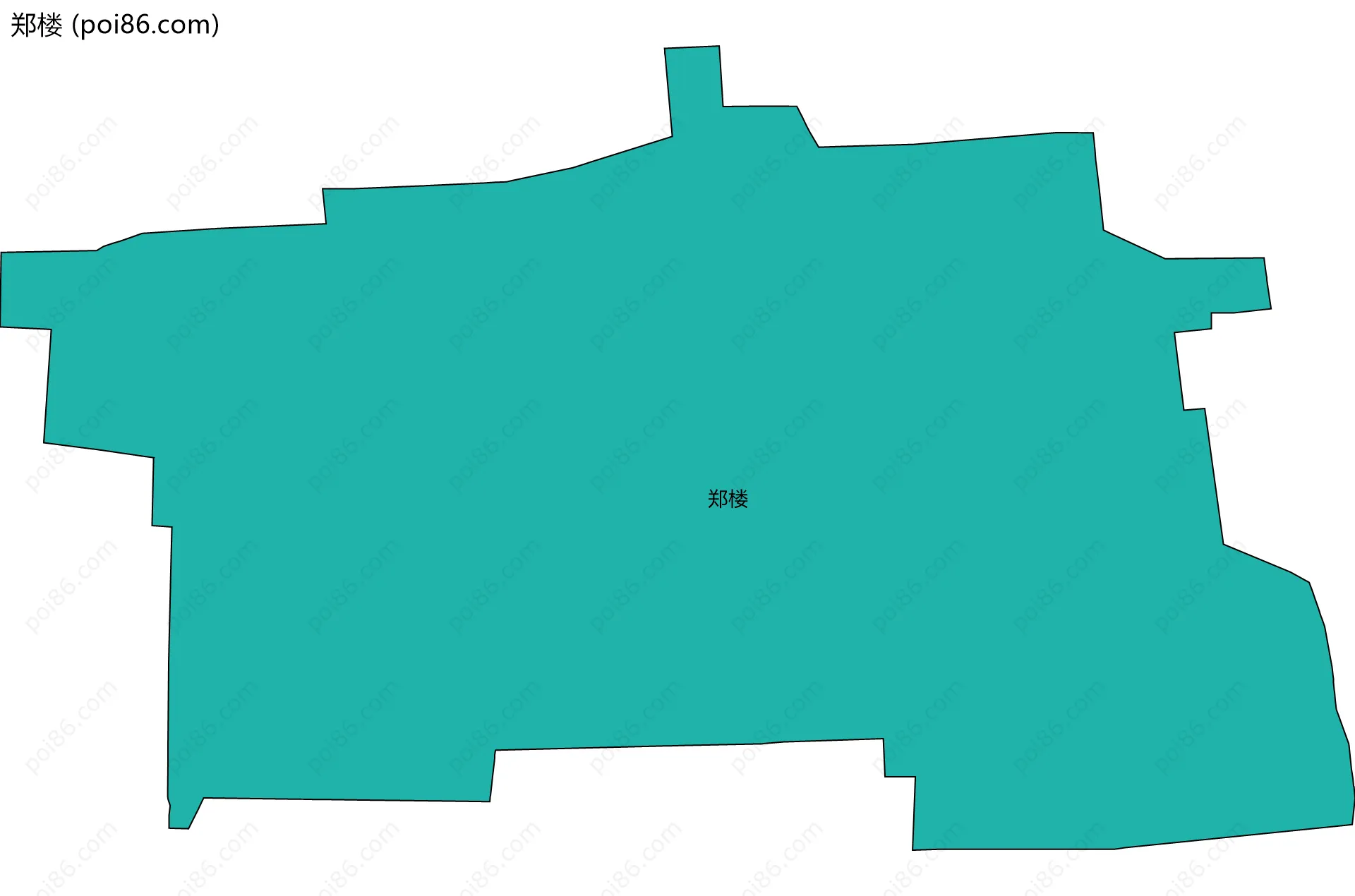 郑楼边界地图