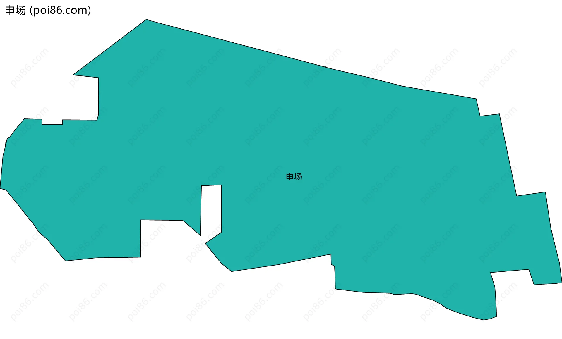 申场边界地图