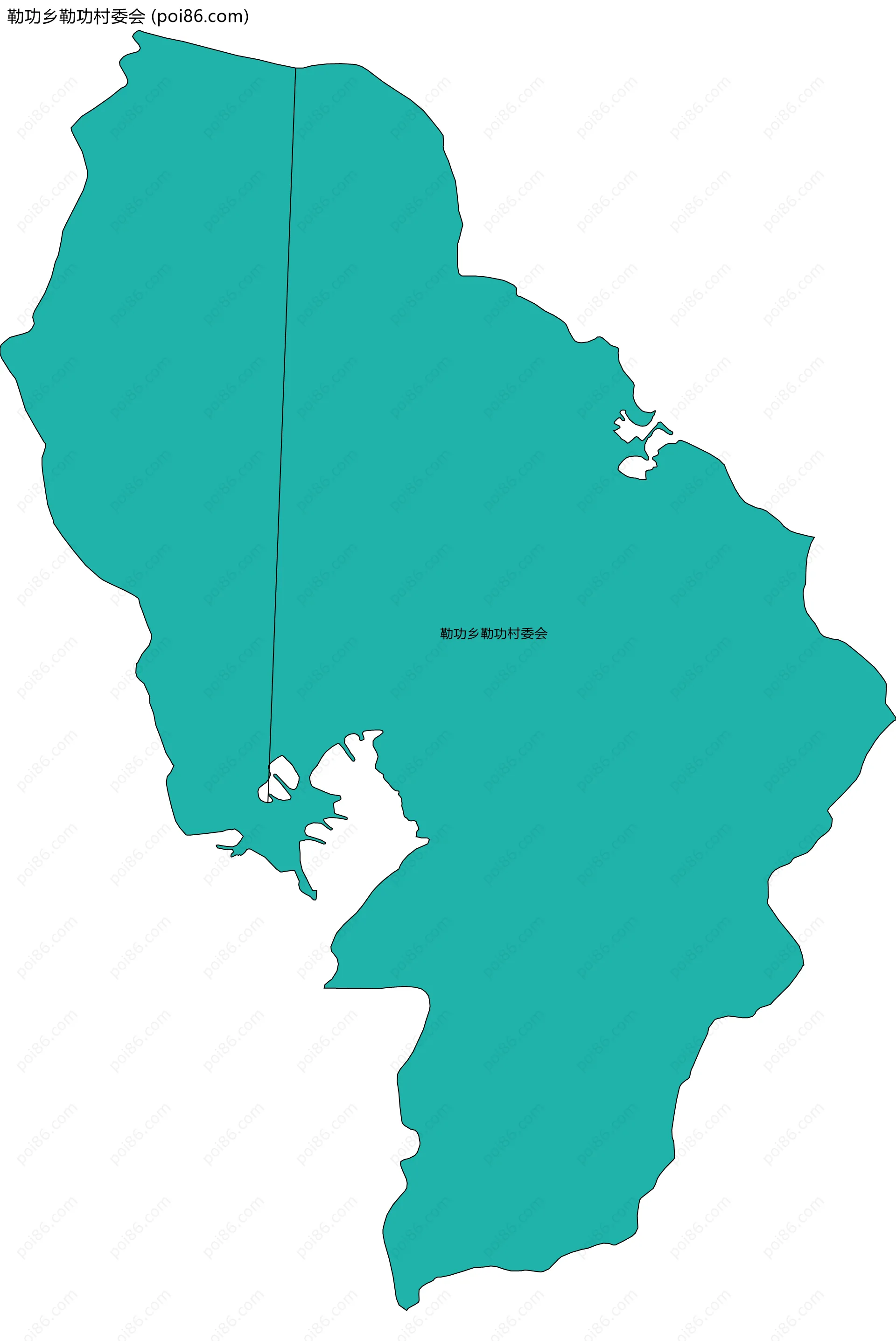 勒功乡勒功村委会边界地图