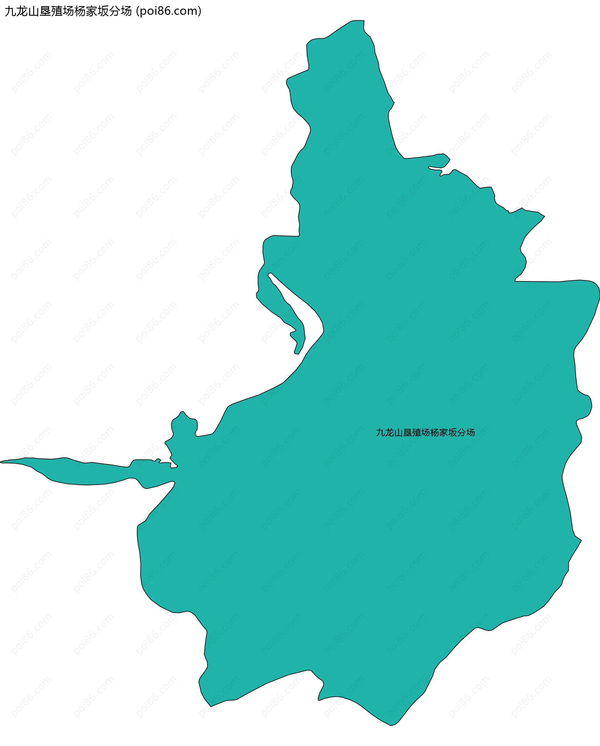 九龙山垦殖场杨家坂分场边界地图