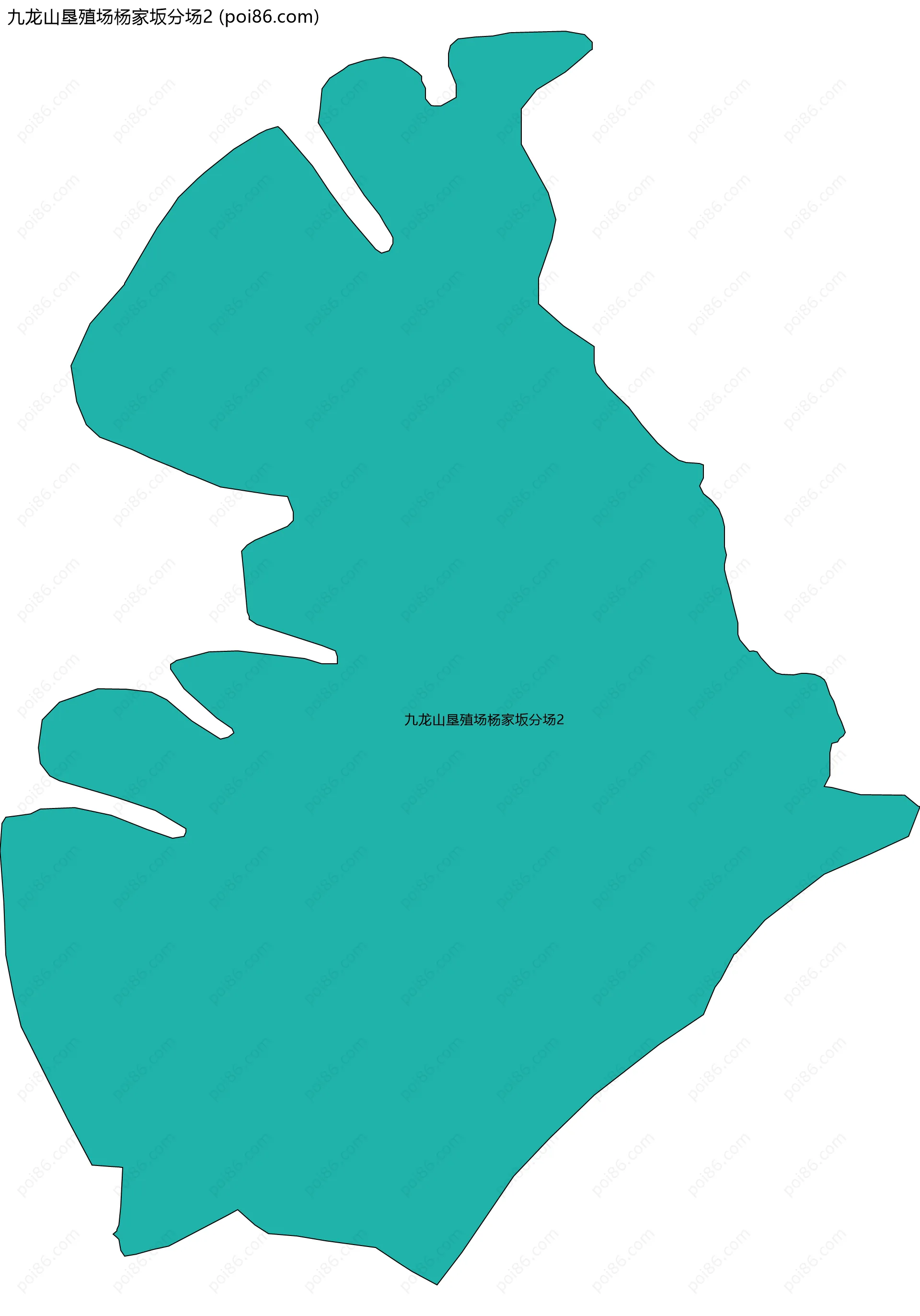 九龙山垦殖场杨家坂分场2边界地图