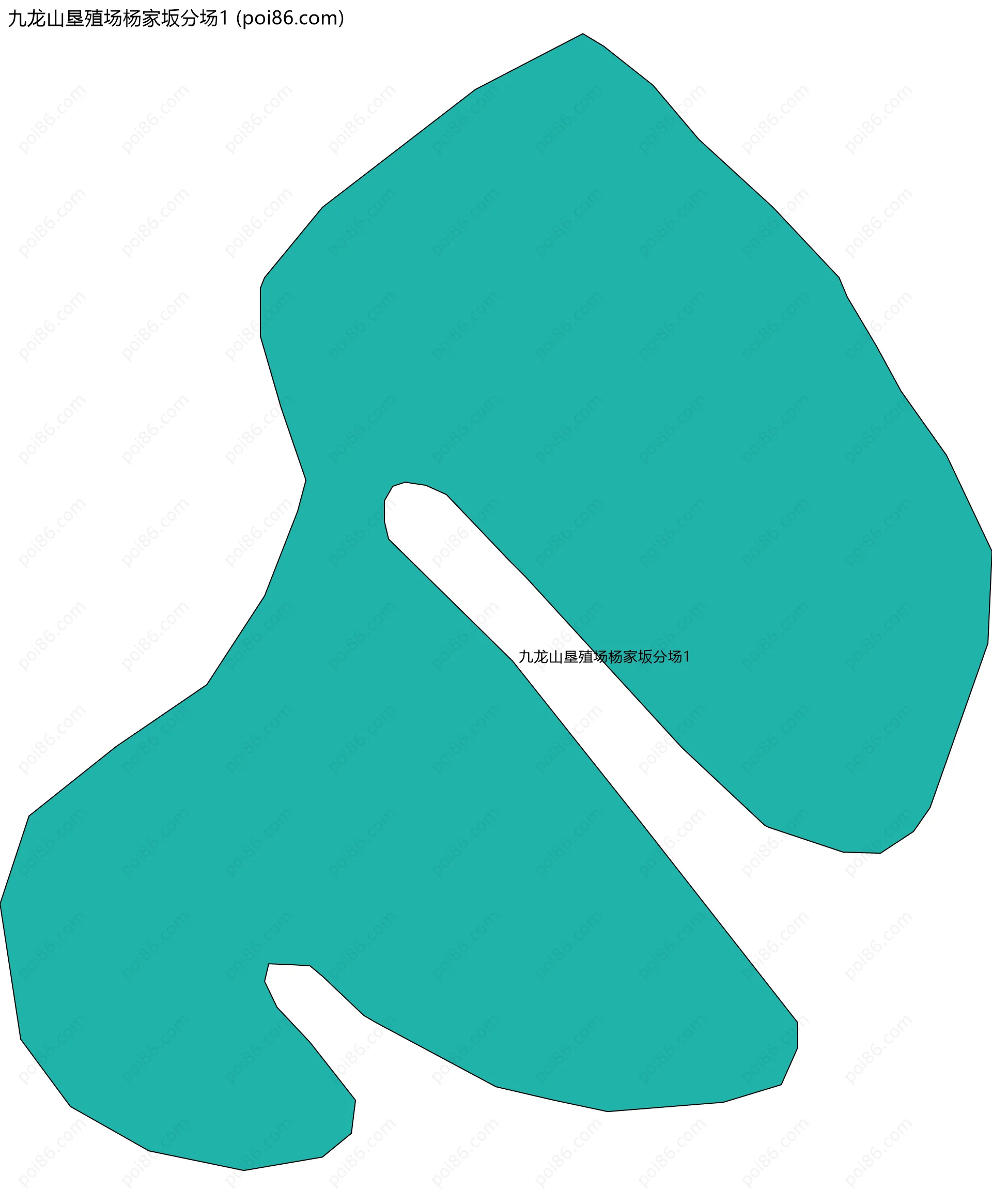 九龙山垦殖场杨家坂分场1边界地图