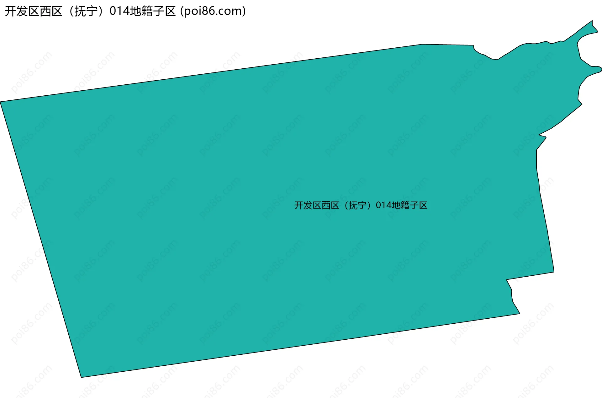 开发区西区（抚宁）014地籍子区边界地图