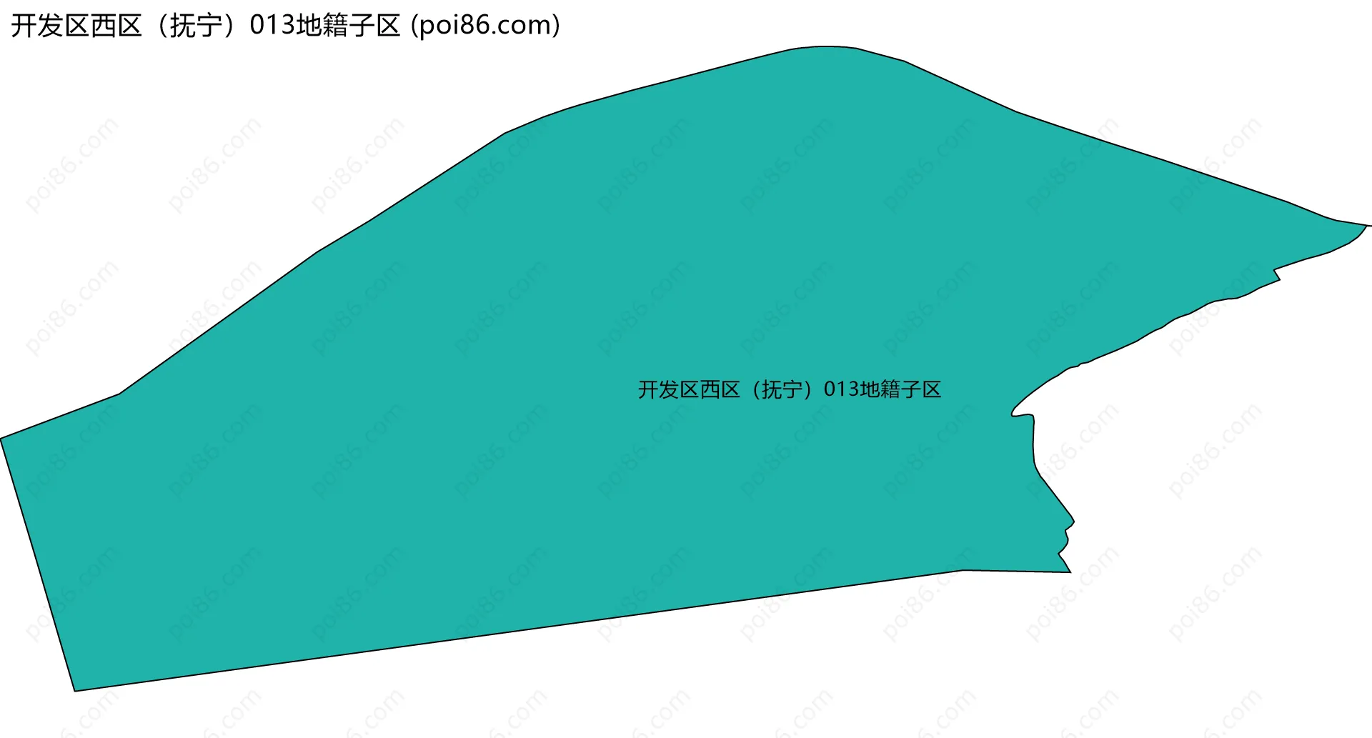 开发区西区（抚宁）013地籍子区边界地图