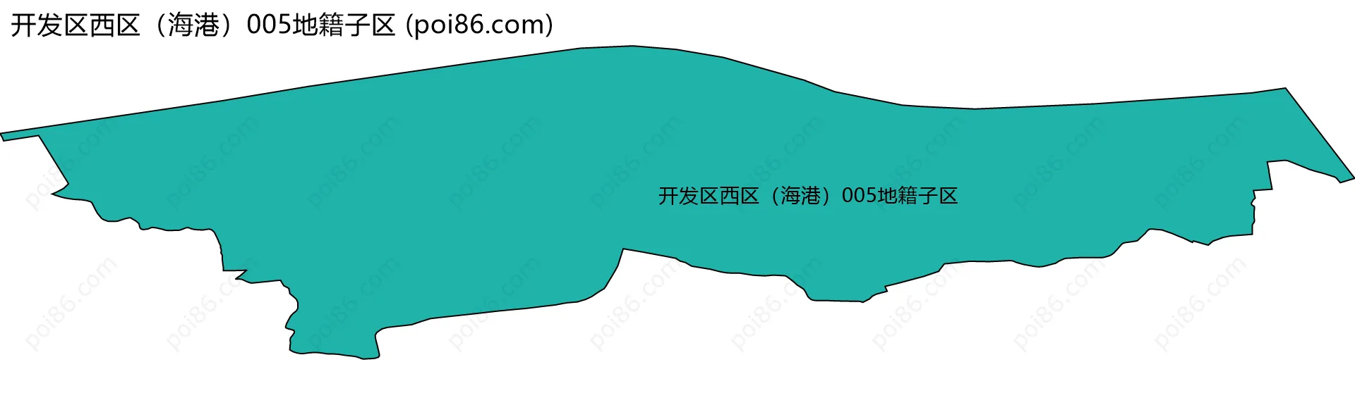 开发区西区（海港）005地籍子区边界地图