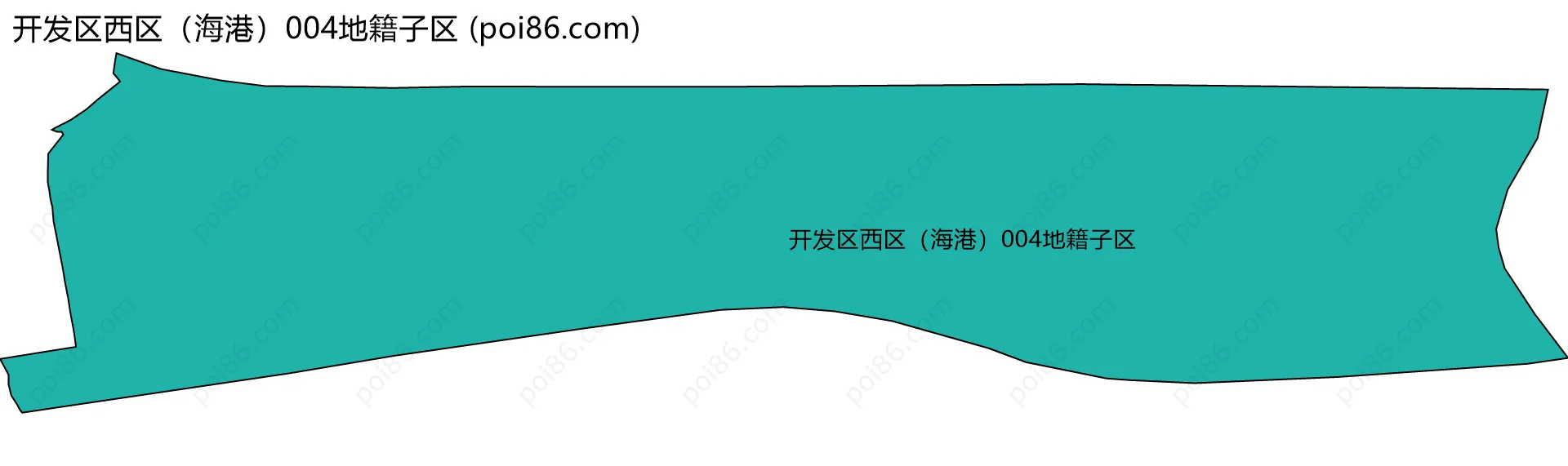 开发区西区（海港）004地籍子区边界地图