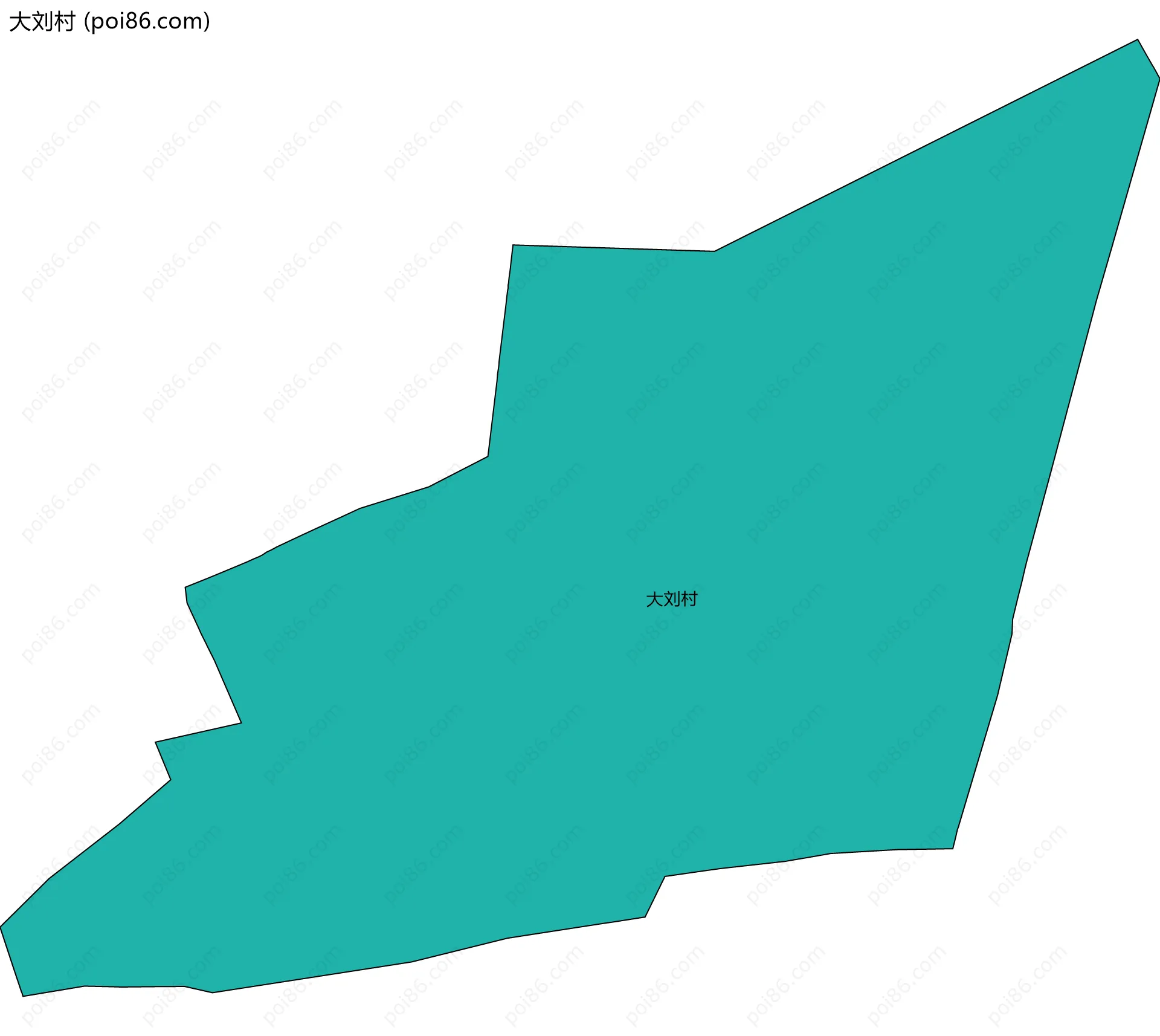 大刘村边界地图