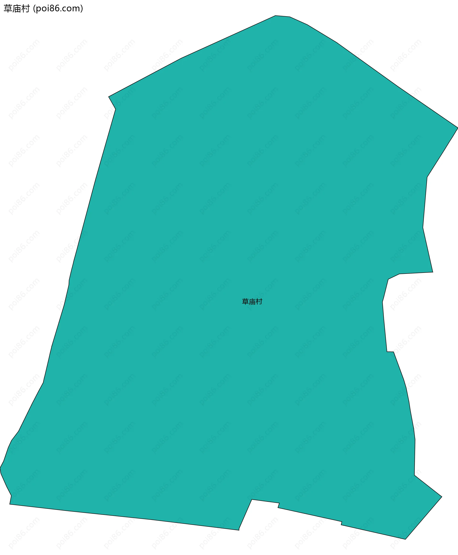 草庙村边界地图