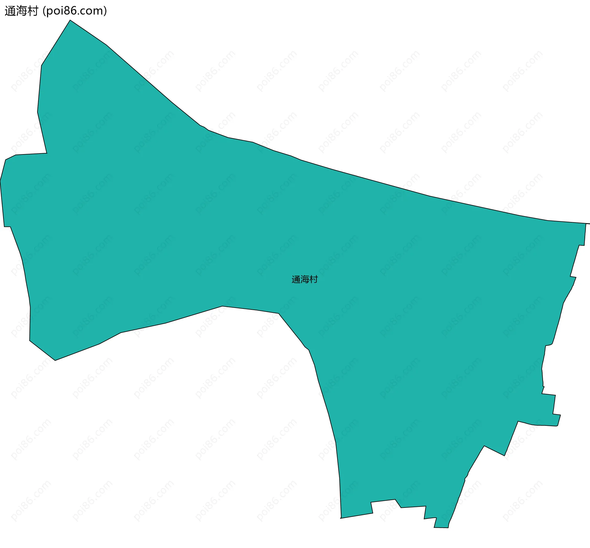 通海村边界地图
