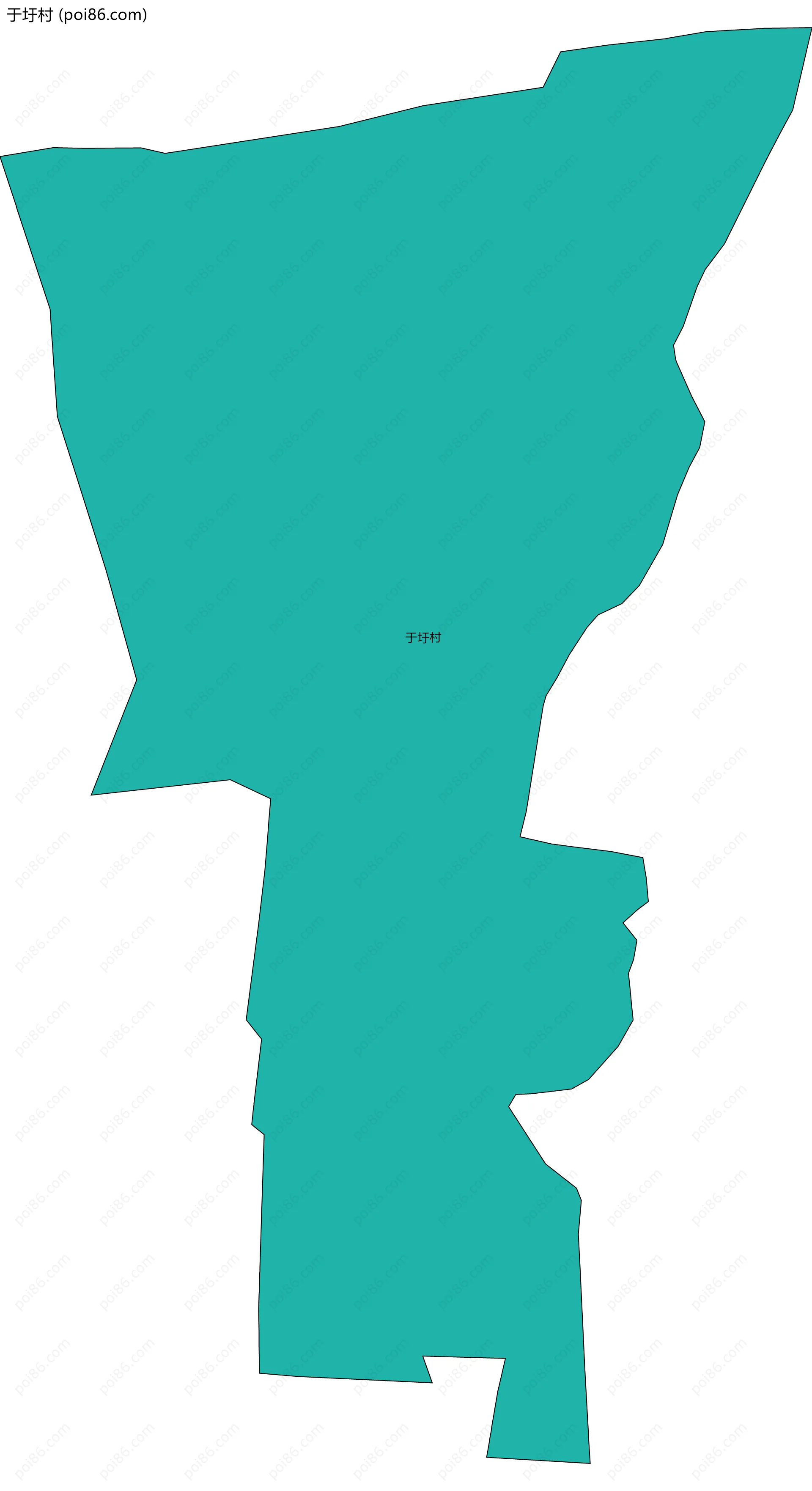 于圩村边界地图