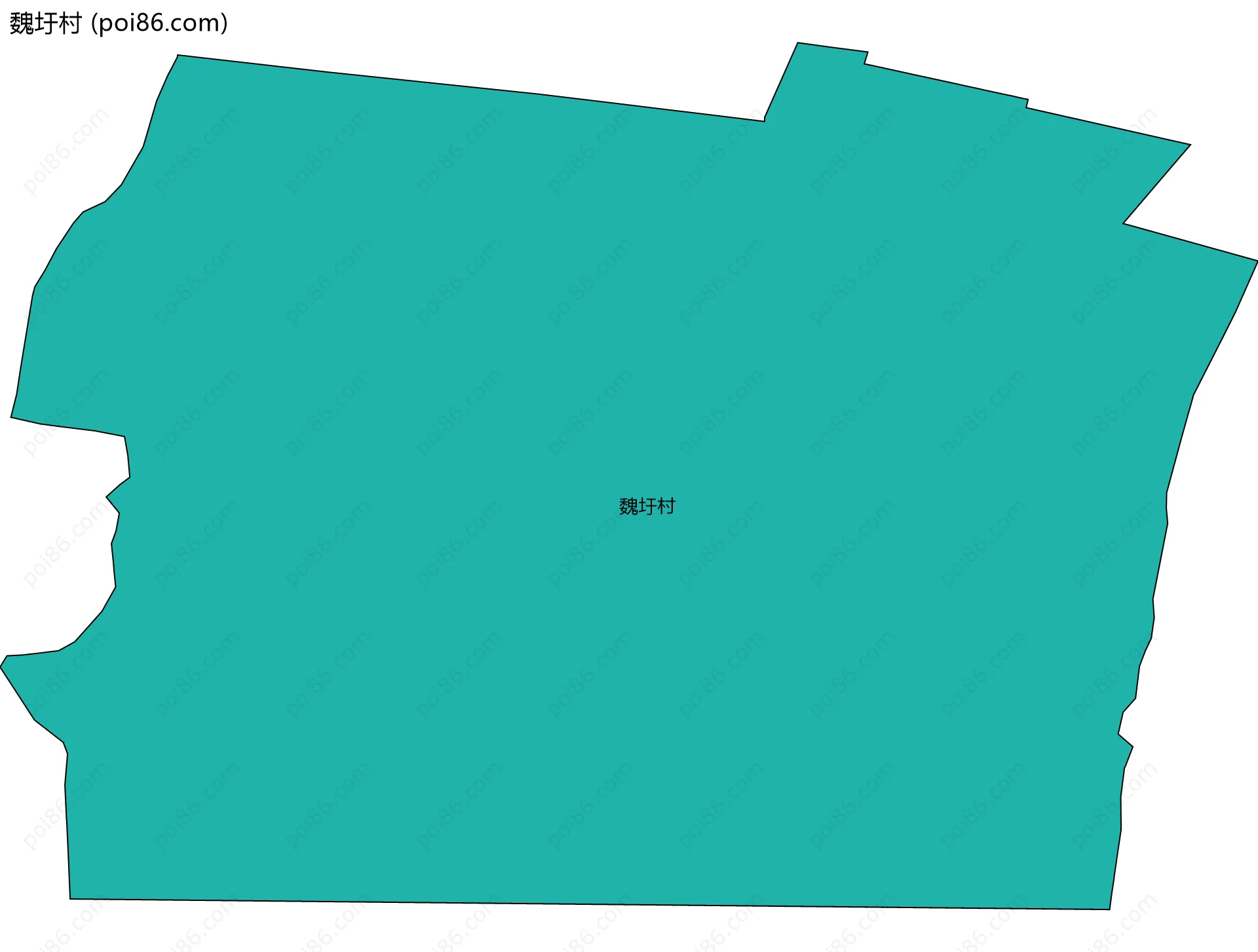 魏圩村边界地图