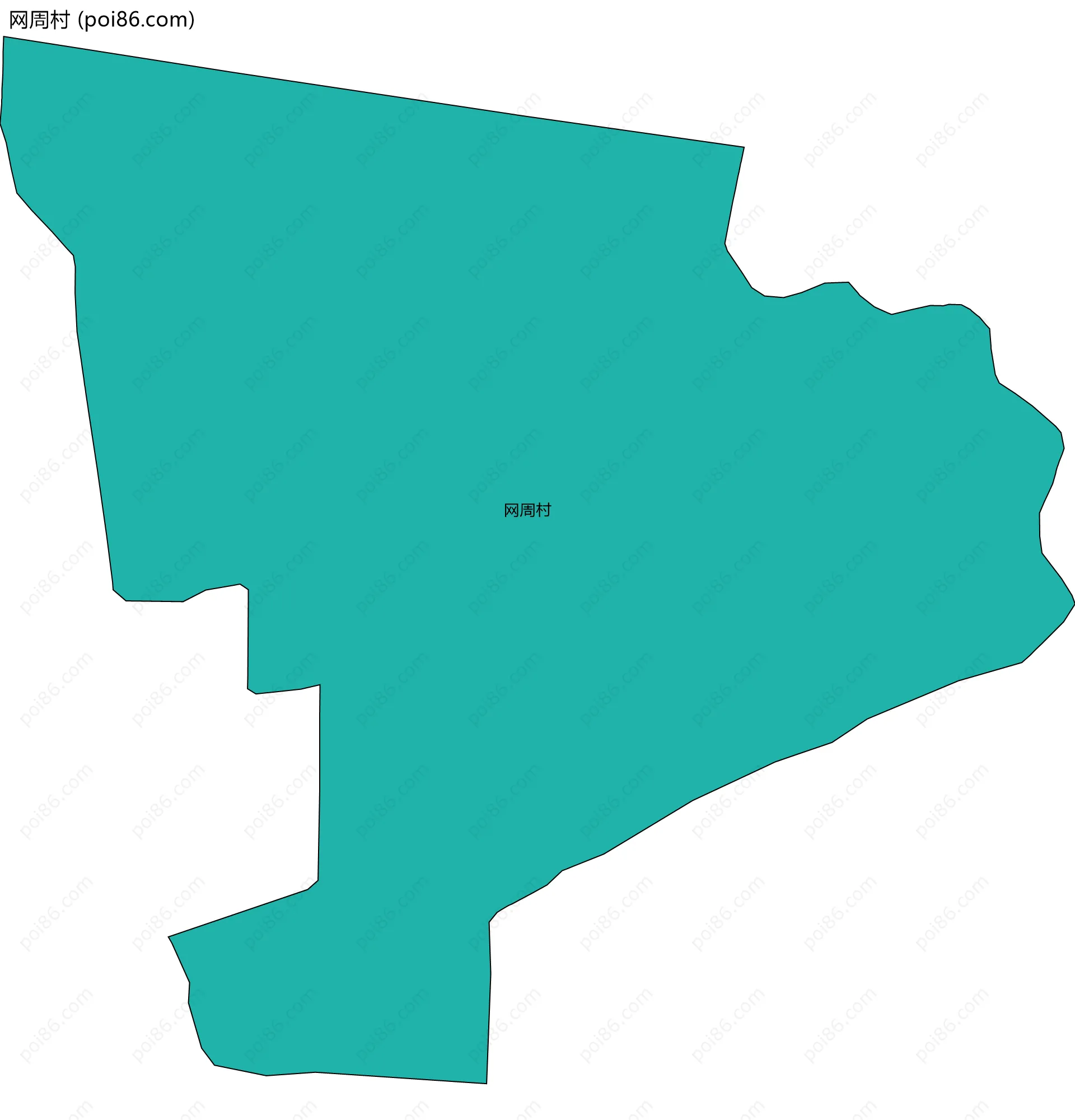 网周村边界地图