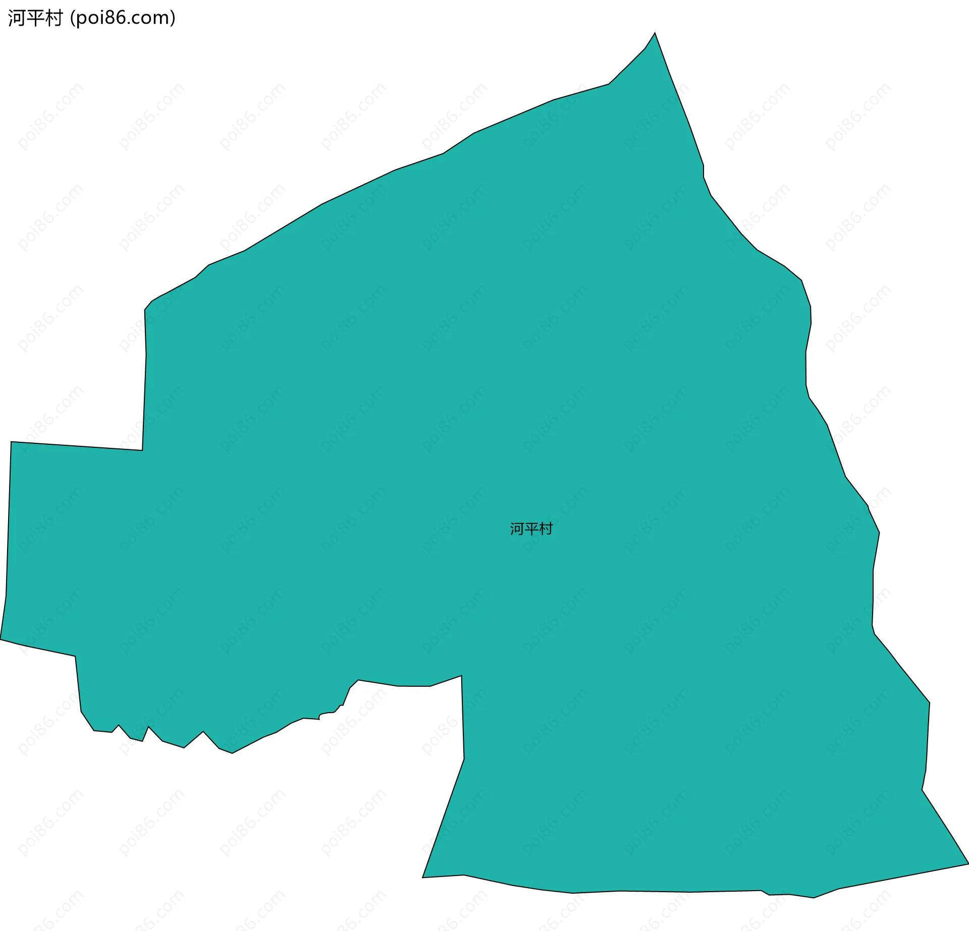 河平村边界地图