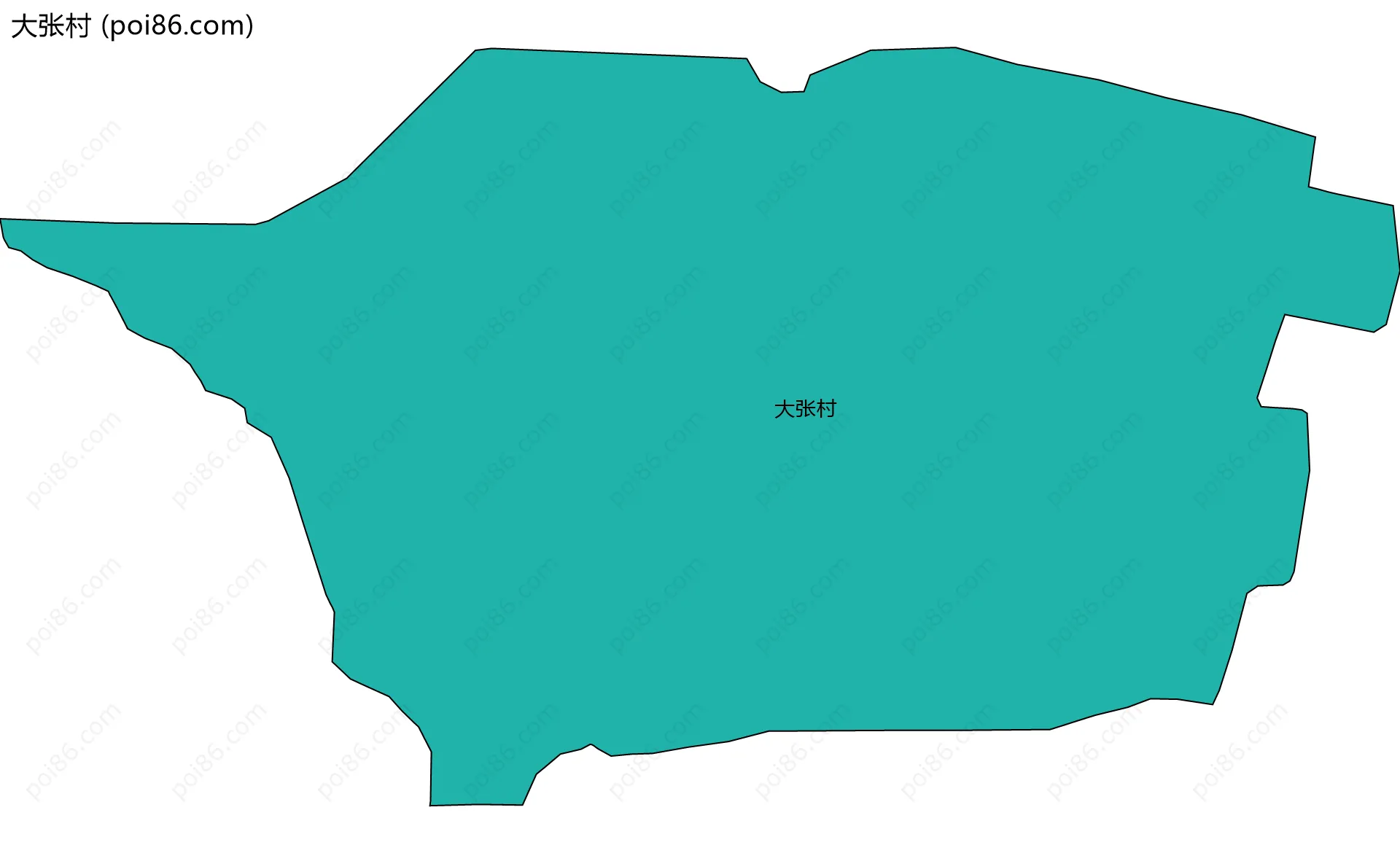 大张村边界地图