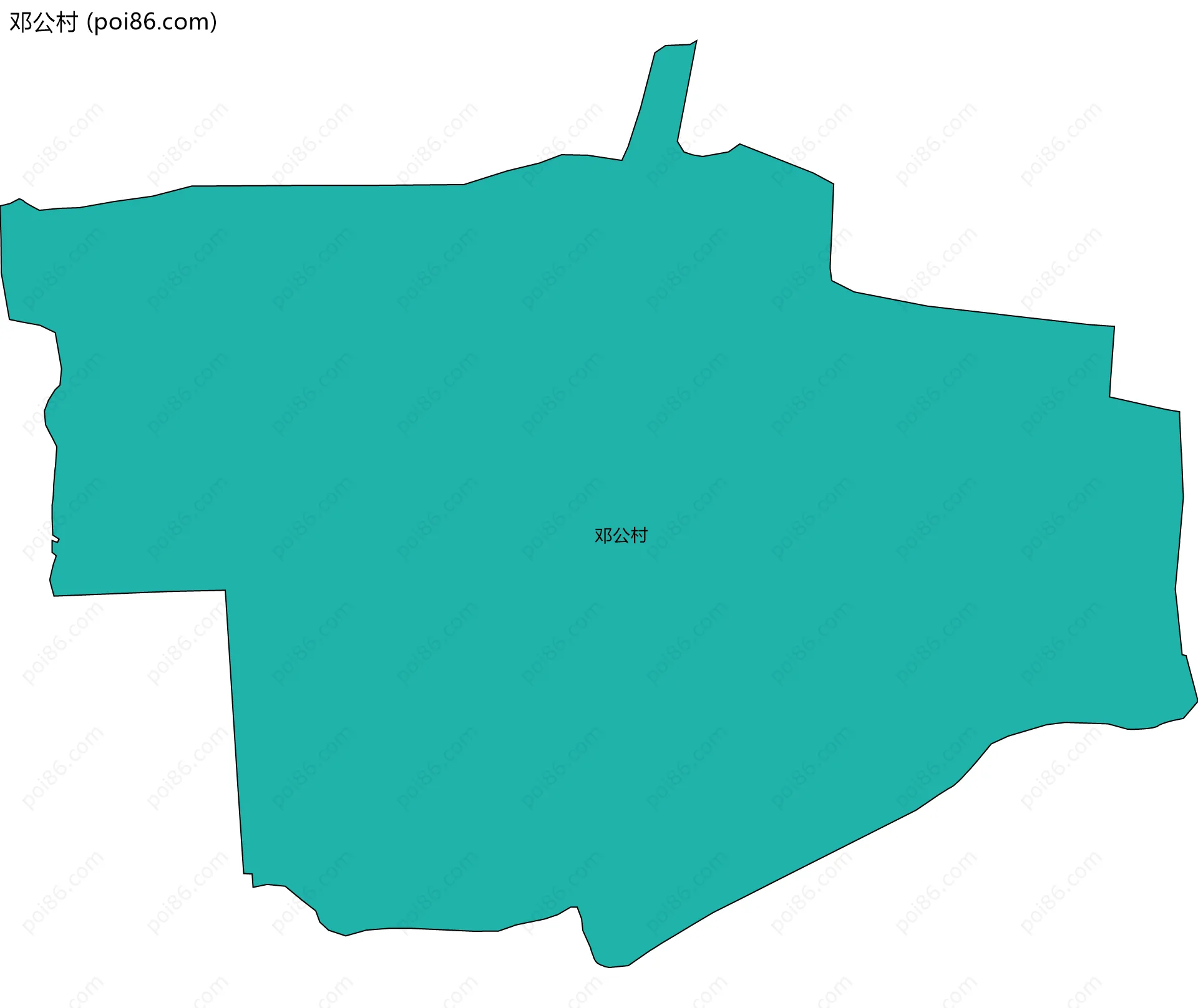 邓公村边界地图