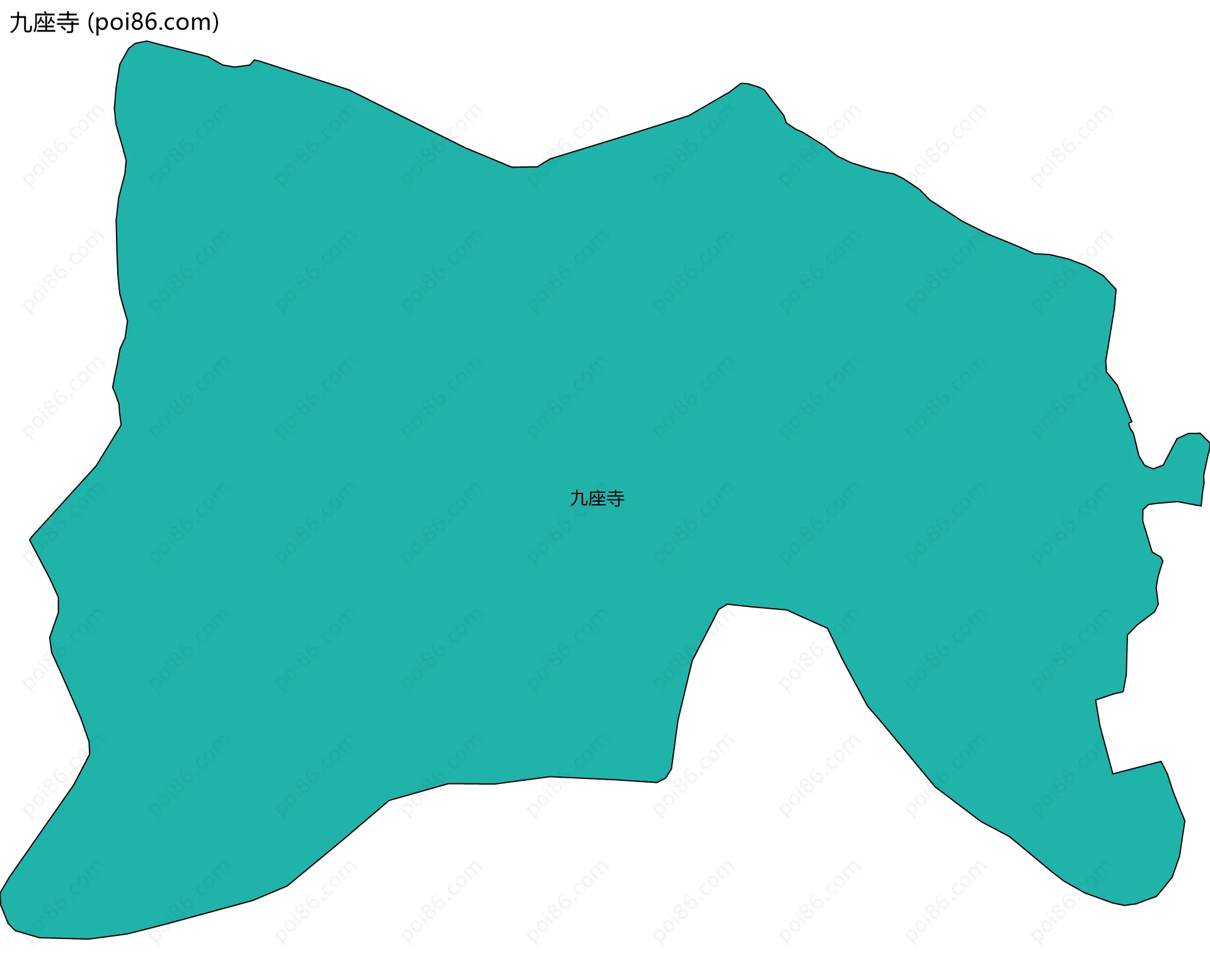 九座寺边界地图