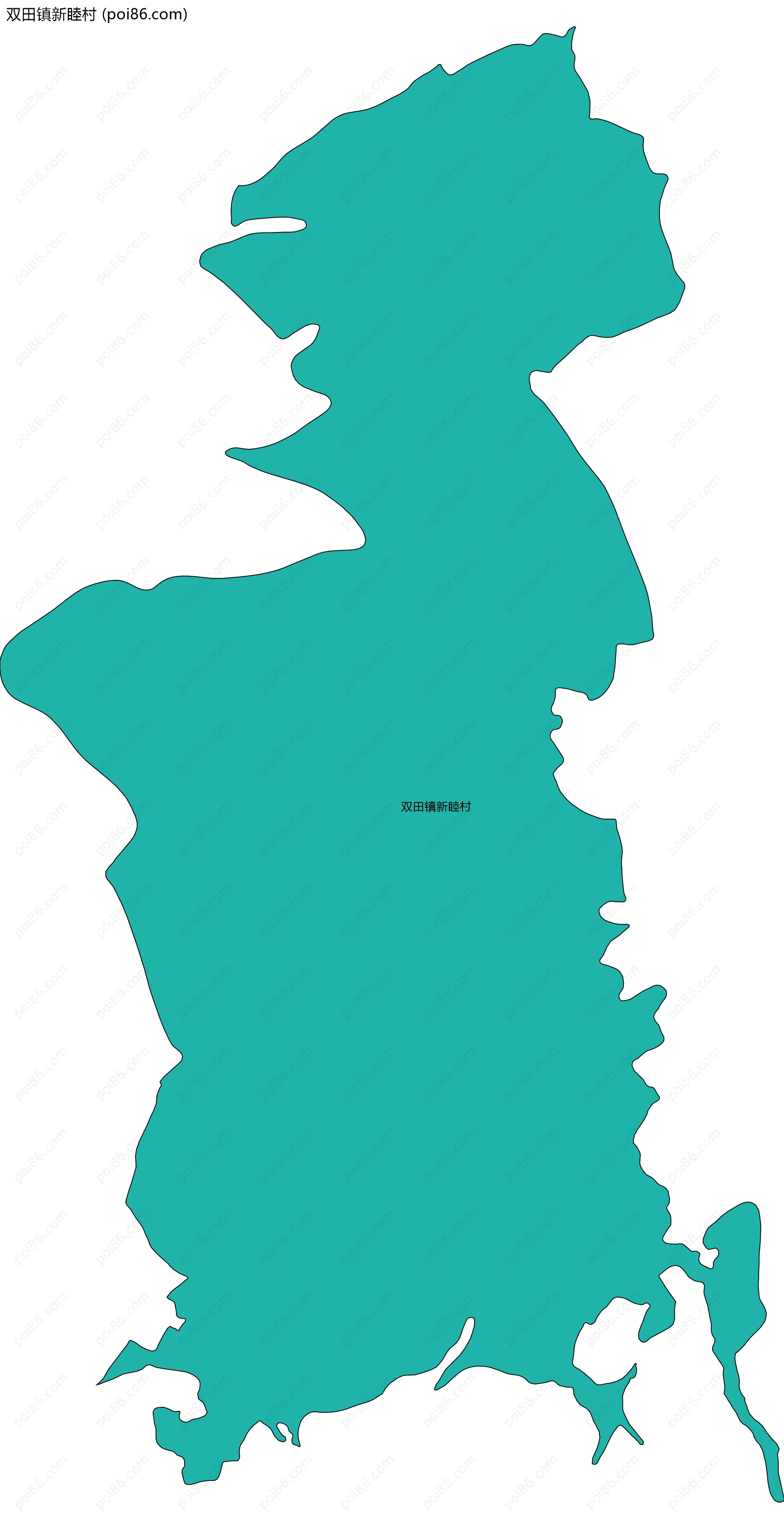 双田镇新睦村边界地图