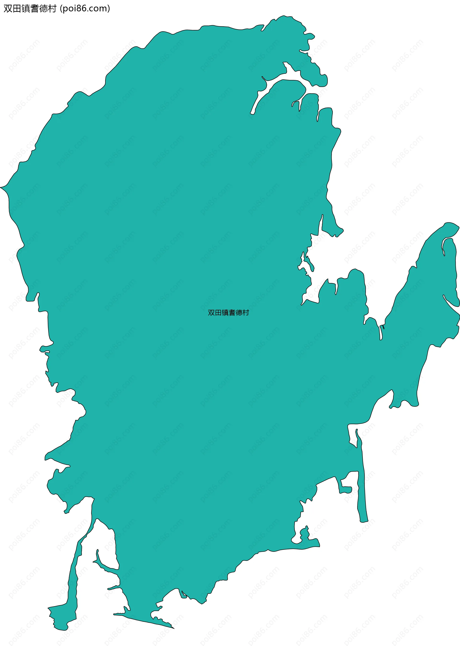双田镇耆德村边界地图