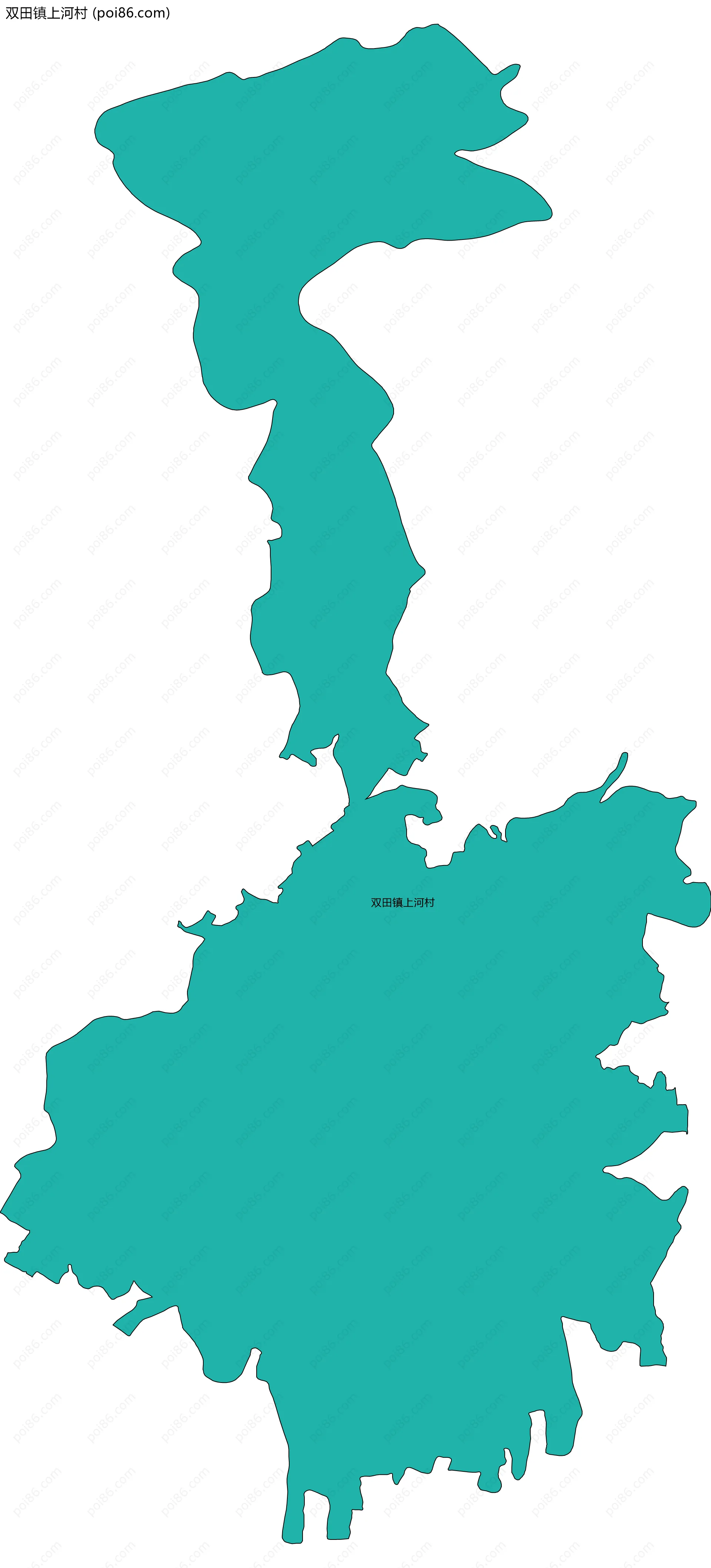 双田镇上河村边界地图