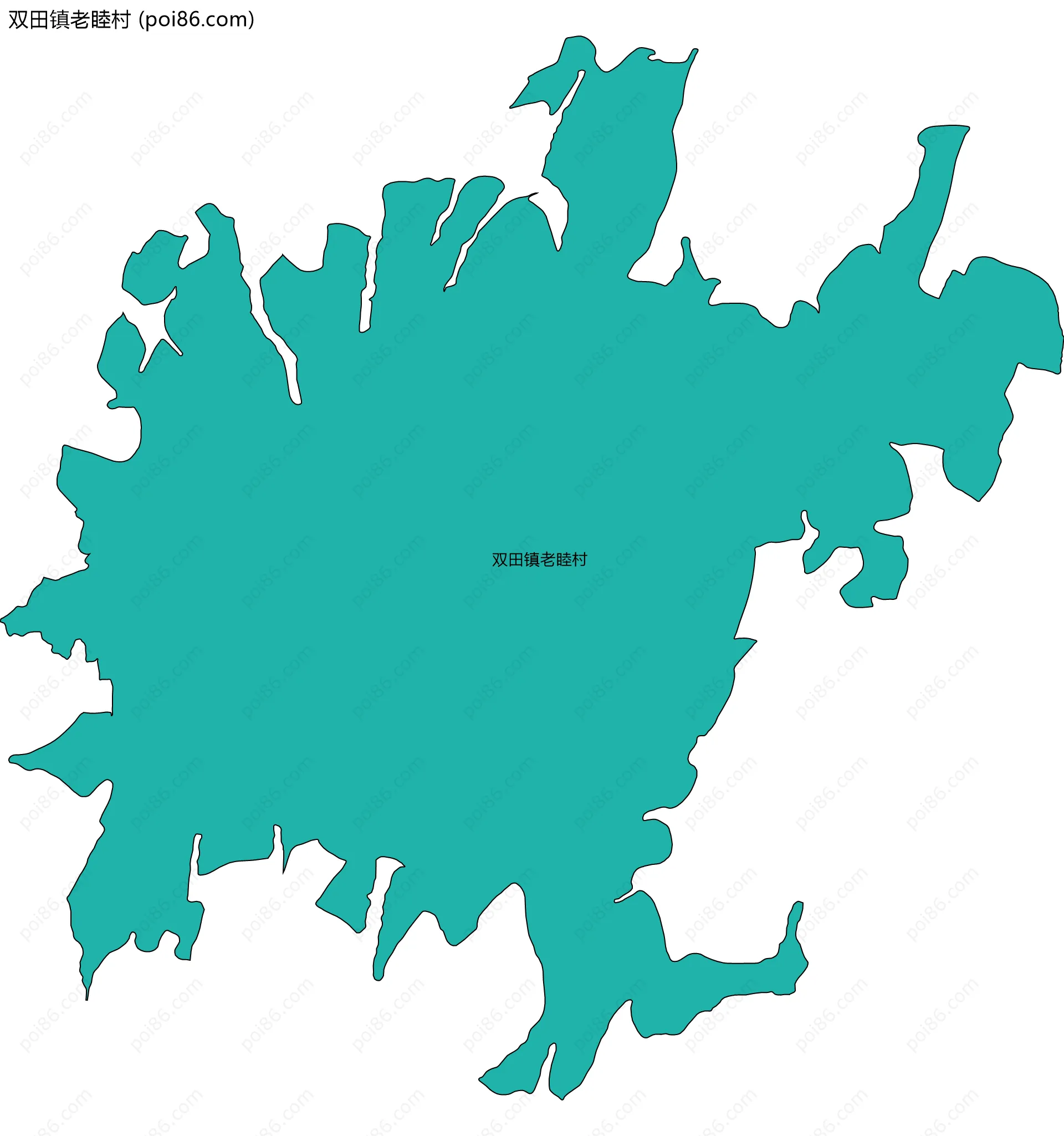 双田镇老睦村边界地图