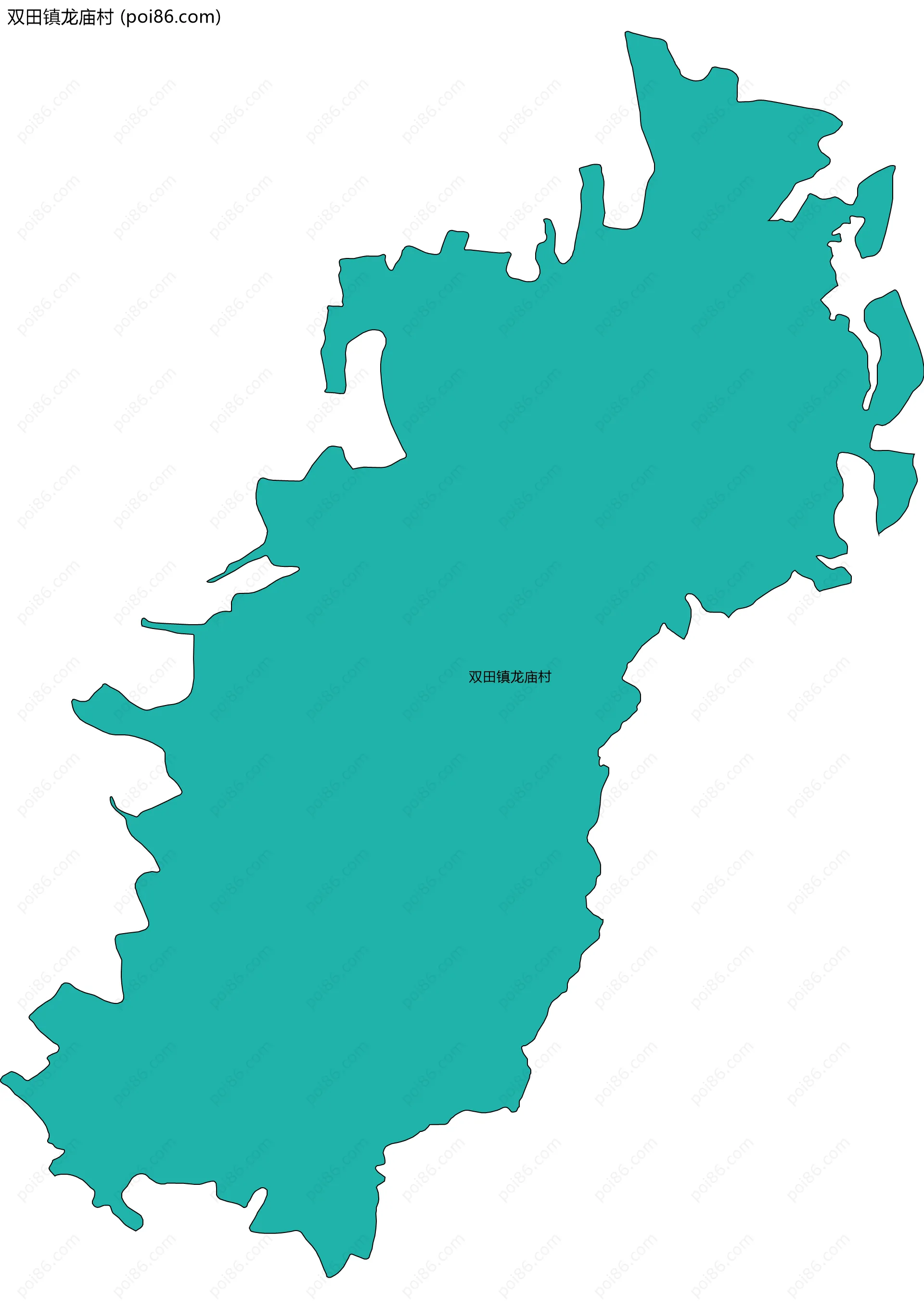 双田镇龙庙村边界地图