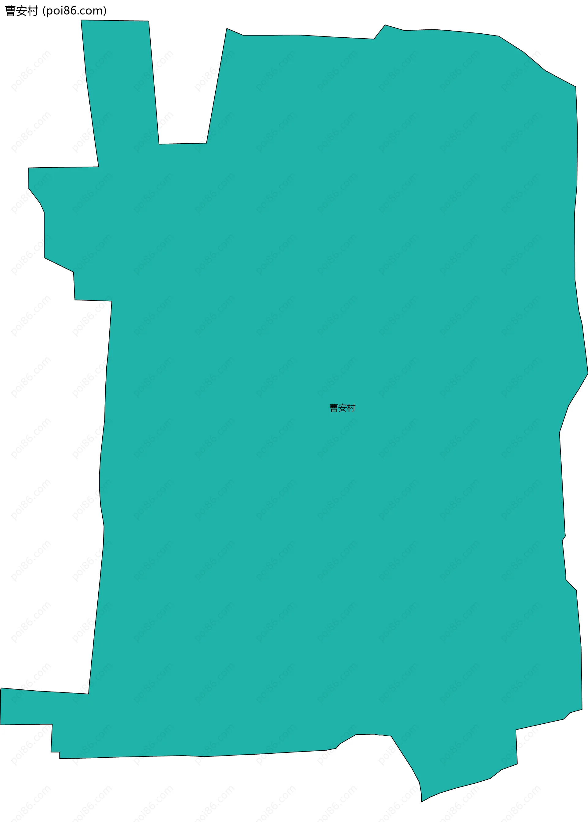 曹安村边界地图