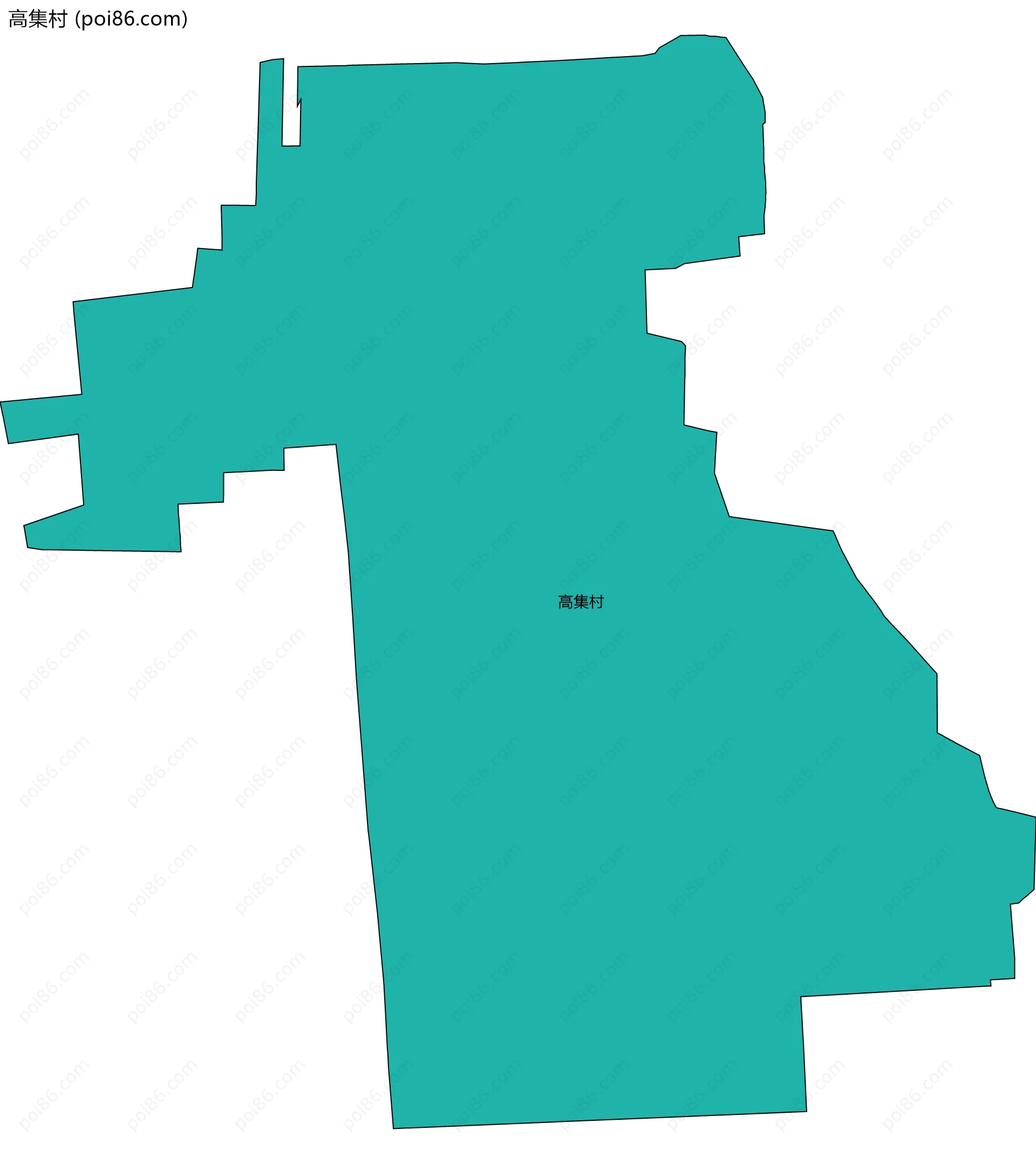 高集村边界地图