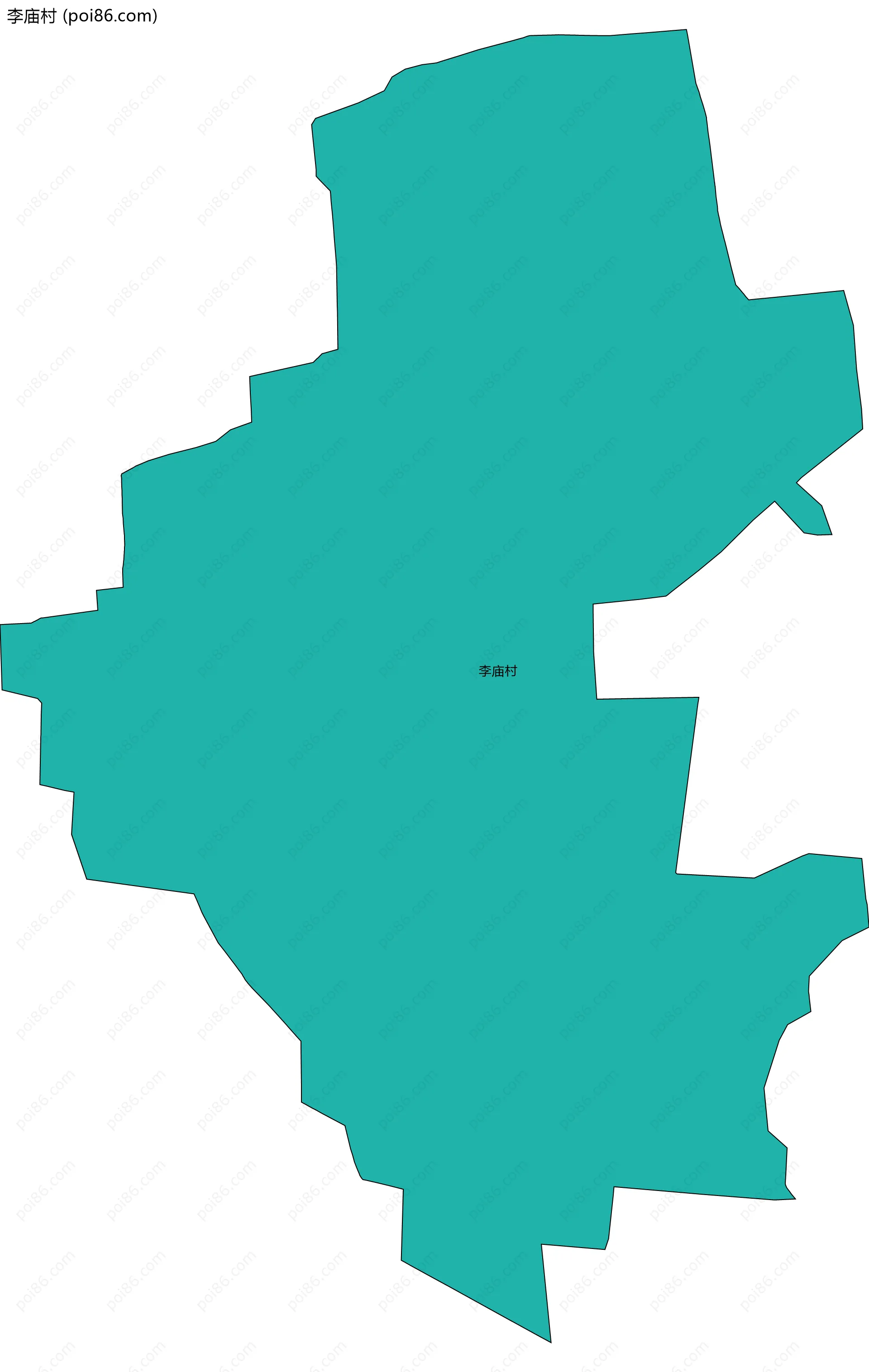 李庙村边界地图