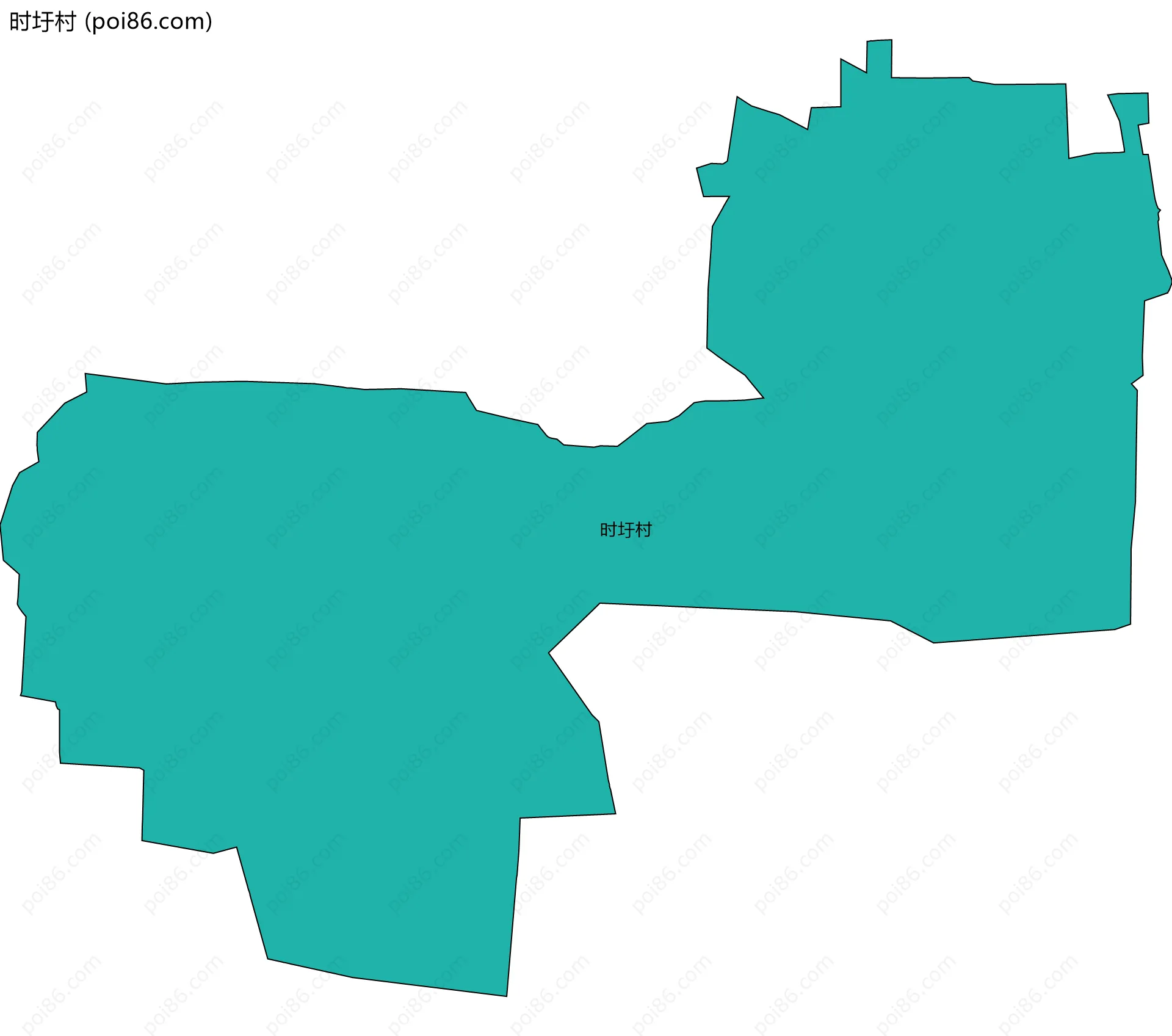 时圩村边界地图