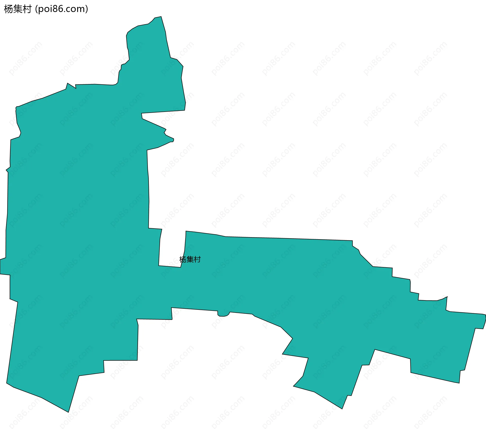 杨集村边界地图