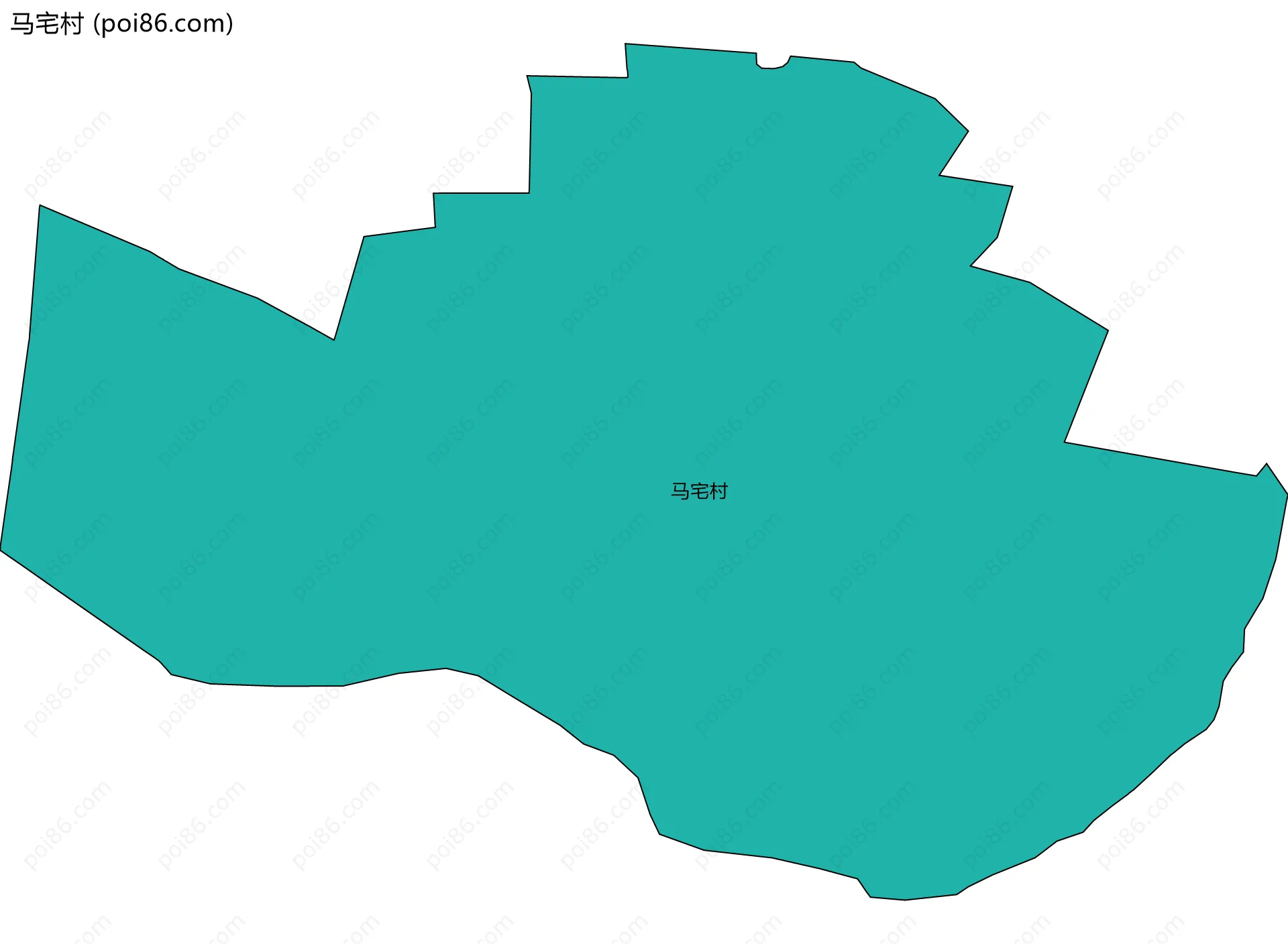 马宅村边界地图